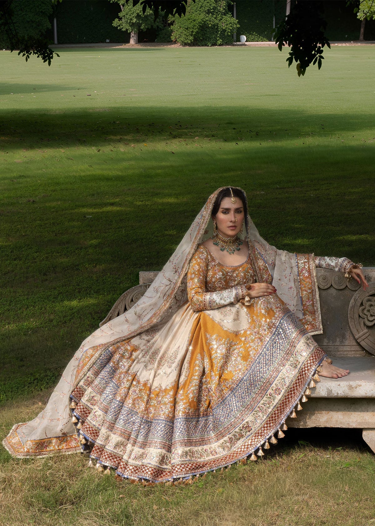 Hussain Rehar | the Doll House Festive Edit | Mehru by Hussain Rehar - Designer Dress  - Type : Ladies Clothes - Available at Libayah - 100% Original 