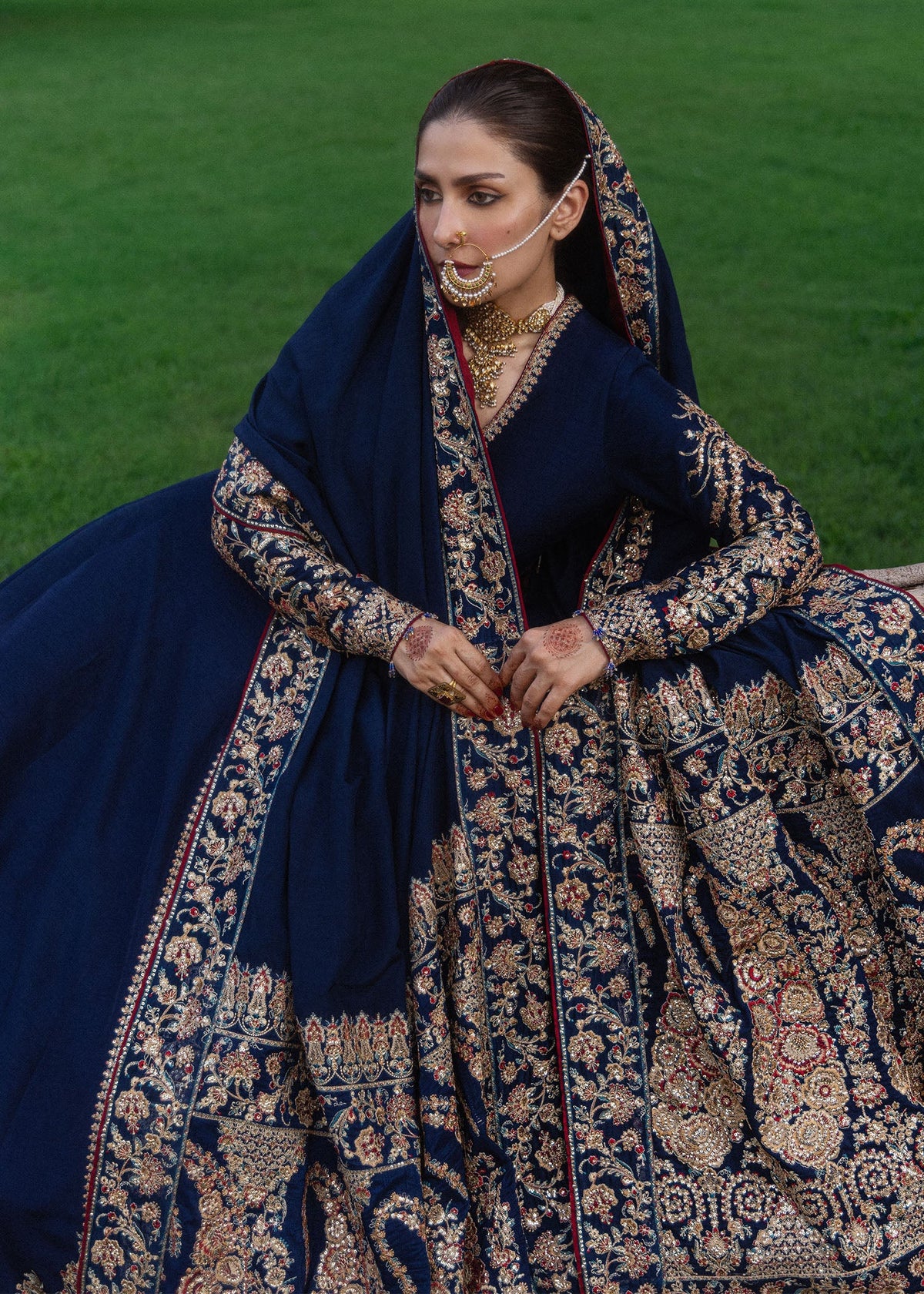 Hussain Rehar | the Doll House Festive Edit | Neelum by Hussain Rehar - Designer Dress  - Type : Ladies Clothes - Available at Libayah - 100% Original 