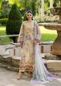 Elaf Premium | Signature Embroidered Lawn with Chiffon Collection 26 | ESG-7A STELLA by Elaf Premium - Designer Dress  - Type : Ladies Clothes - Available at Libayah - 100% Original 