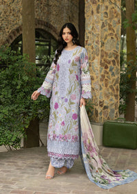 Elaf Premium | Signature Embroidered Lawn with Chiffon Collection 26 | ESG-5A ARIANA by Elaf Premium - Designer Dress  - Type : Ladies Clothes - Available at Libayah - 100% Original 