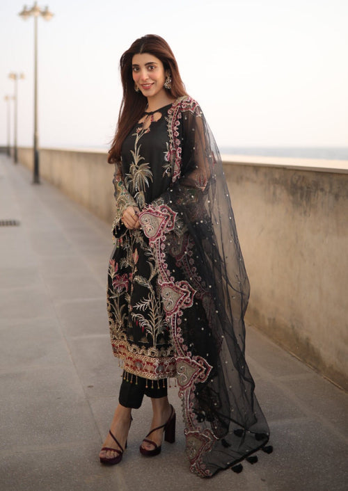 Meeral | Wedding Formals | Surmai - MD-01 by Meeral - Designer Dress - Type: Ladies Clothes - Available at Libayah - 100% Original