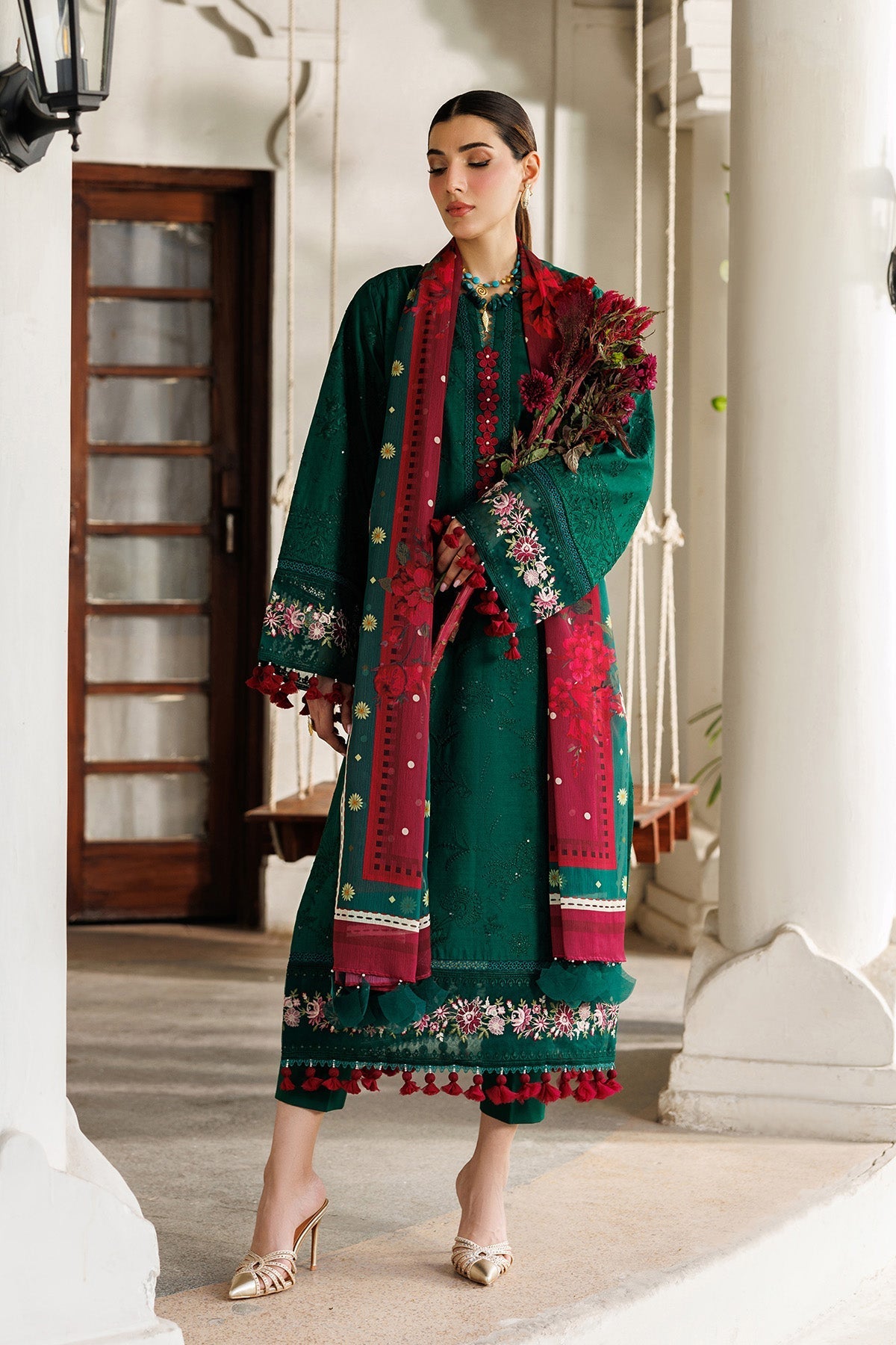 Alizeh | Eid Festive Lawn | AF-EL-7053-Evlyn - Designer Dress - Type : Ladies Clothes - Available at Libayah - 100% Original