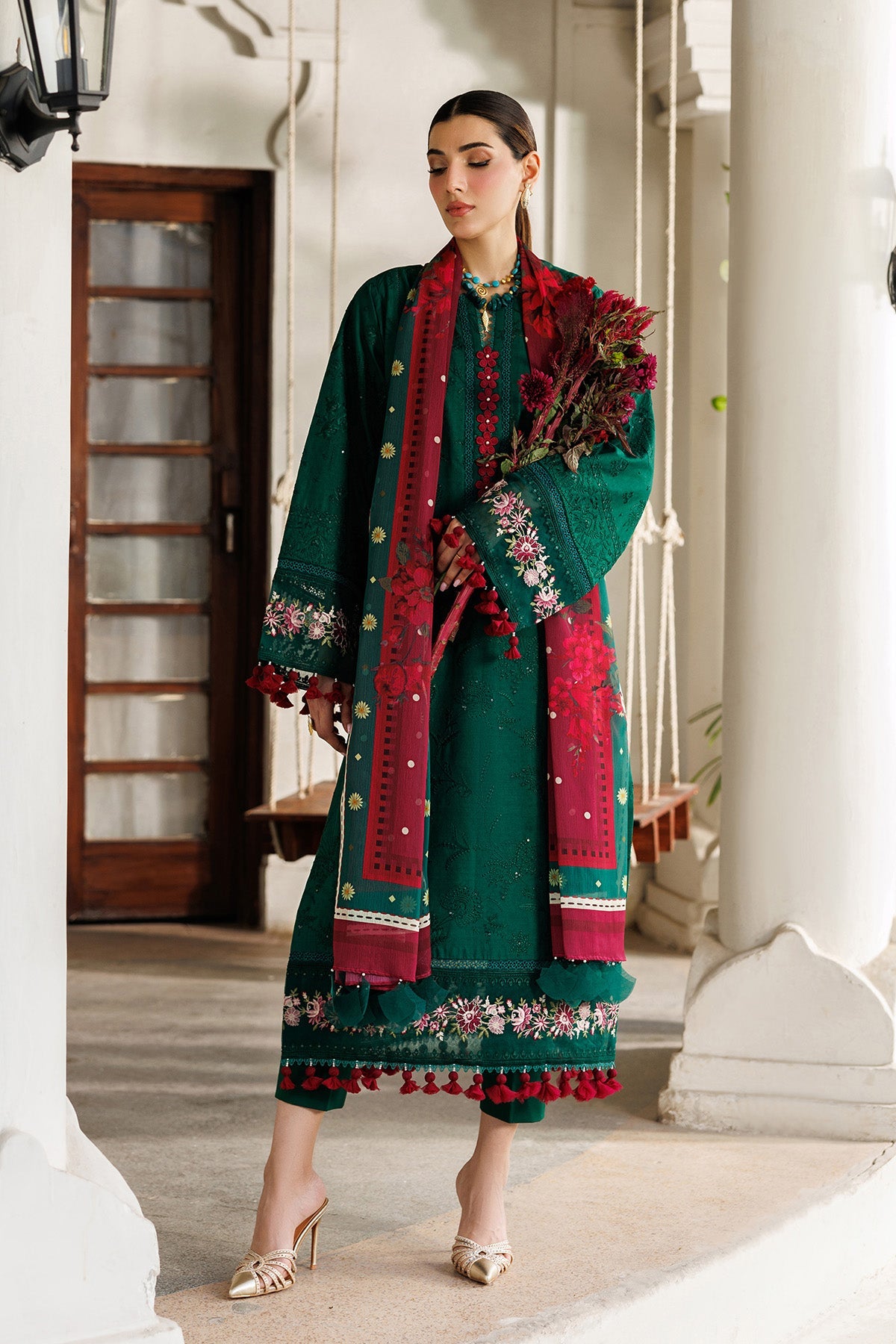 Alizeh | Eid Festive Lawn | AF-EL-7053-Evlyn - Designer Dress - Type : Ladies Clothes - Available at Libayah - 100% Original