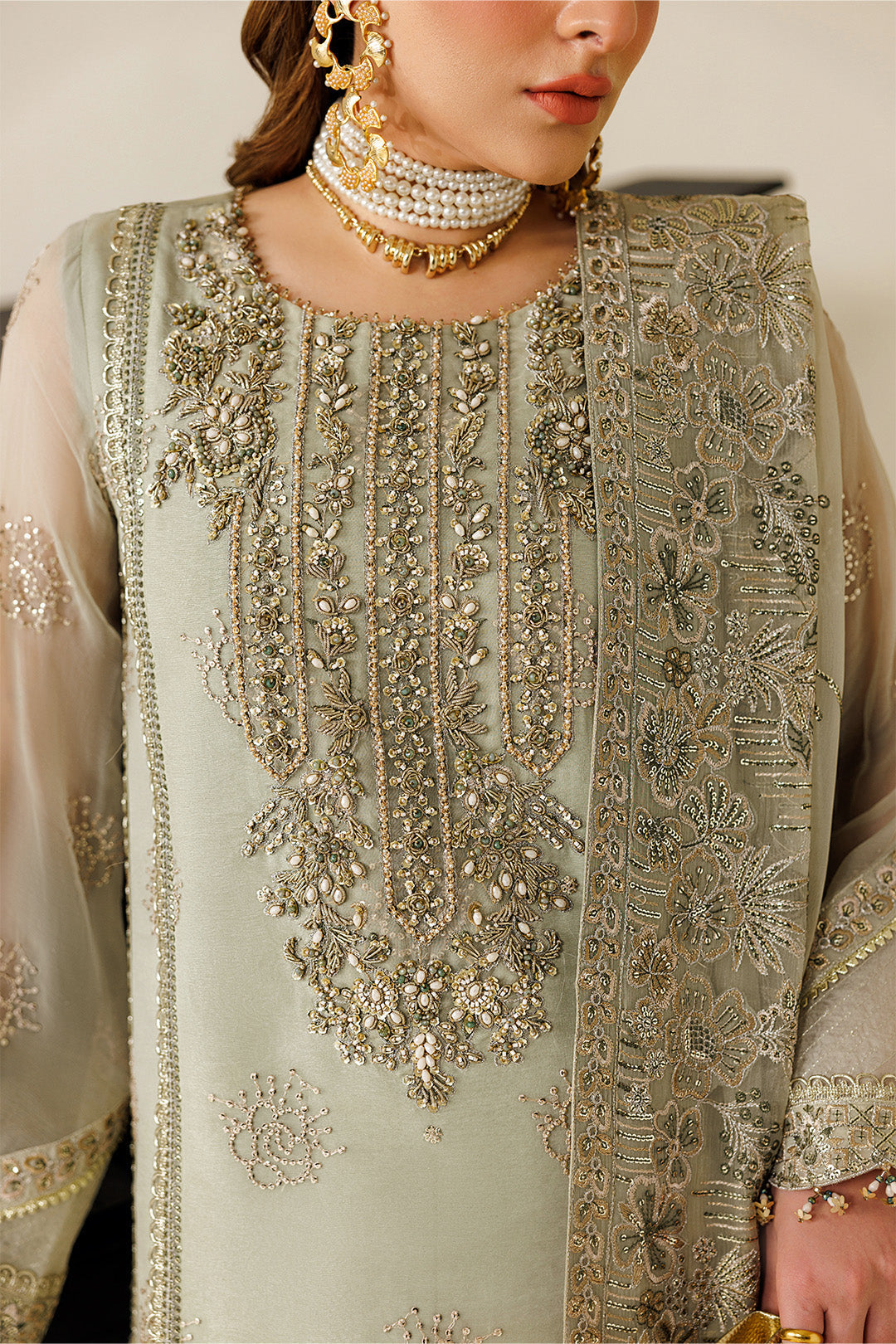 Alizeh | Aymal Luxury Bamber Chiffon | AF-BHM-4072-Javi by Alizeh - Designer Dress  - Type : Ladies Clothes - Available at Libayah - 100% Original 