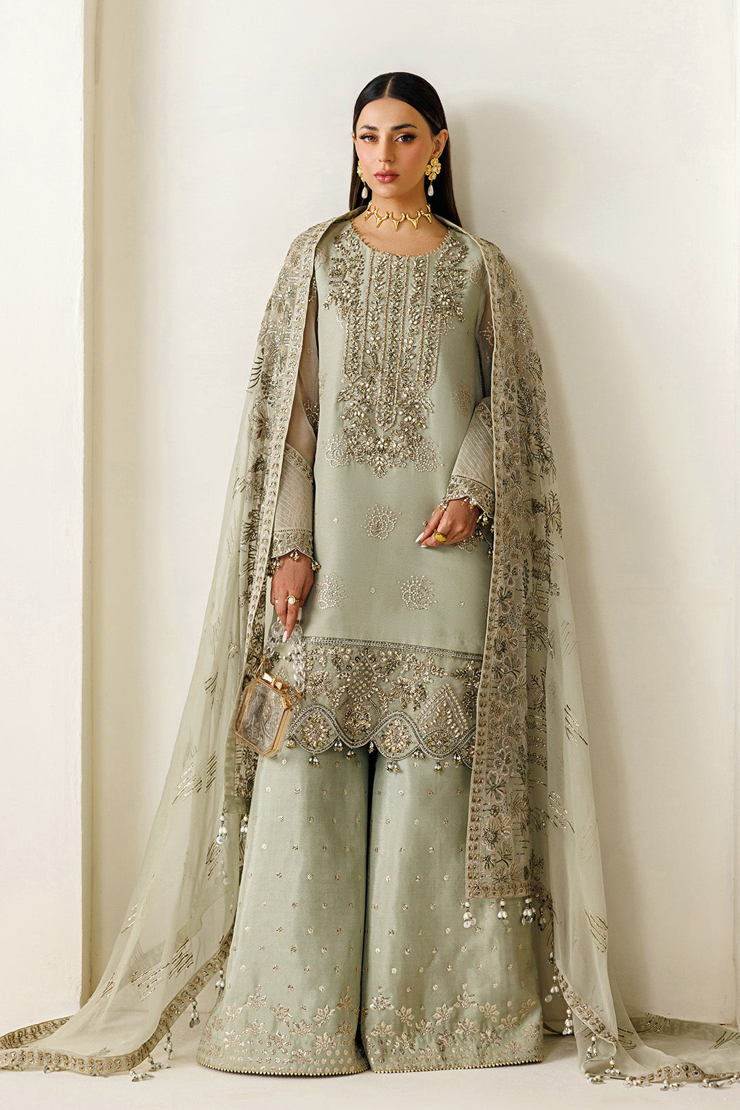 Alizeh | Aymal Luxury Bamber Chiffon | AF-BHM-4072-Javi by Alizeh - Designer Dress  - Type : Ladies Clothes - Available at Libayah - 100% Original 