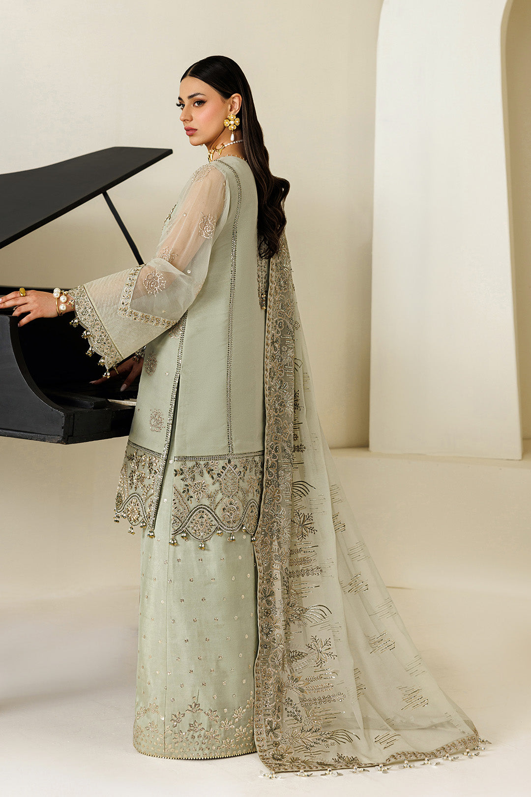 Alizeh | Aymal Luxury Bamber Chiffon | AF-BHM-4072-Javi by Alizeh - Designer Dress  - Type : Ladies Clothes - Available at Libayah - 100% Original 