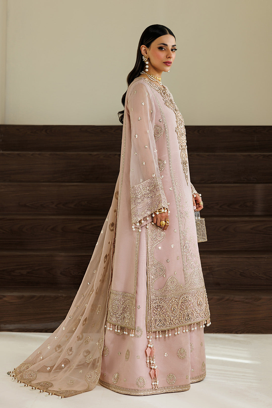 Alizeh | Aymal Luxury Bamber Chiffon | AF-BHM-4076-Reef by Alizeh - Designer Dress  - Type : Ladies Clothes - Available at Libayah - 100% Original 