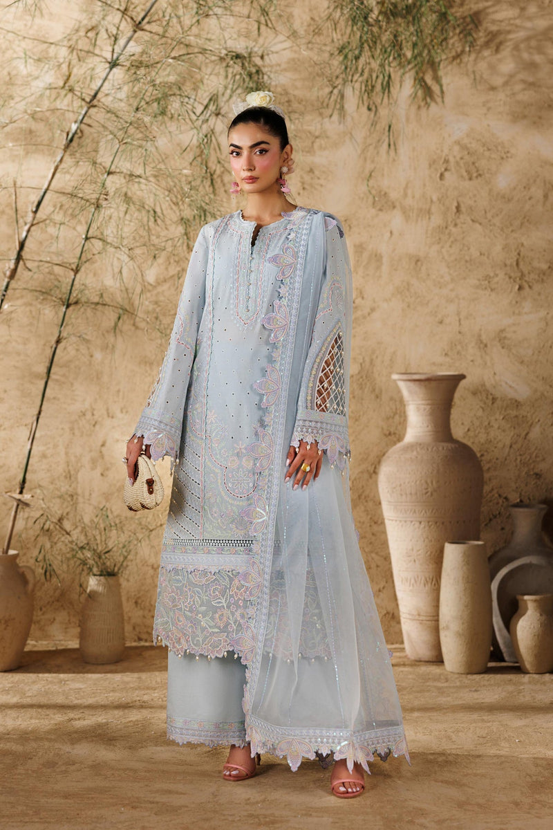 Akbar Aslam | Elea Lawn 26 | Saffron by Akbar Aslam - Designer Dress  - Type : Ladies Clothes - Available at Libayah - 100% Original 