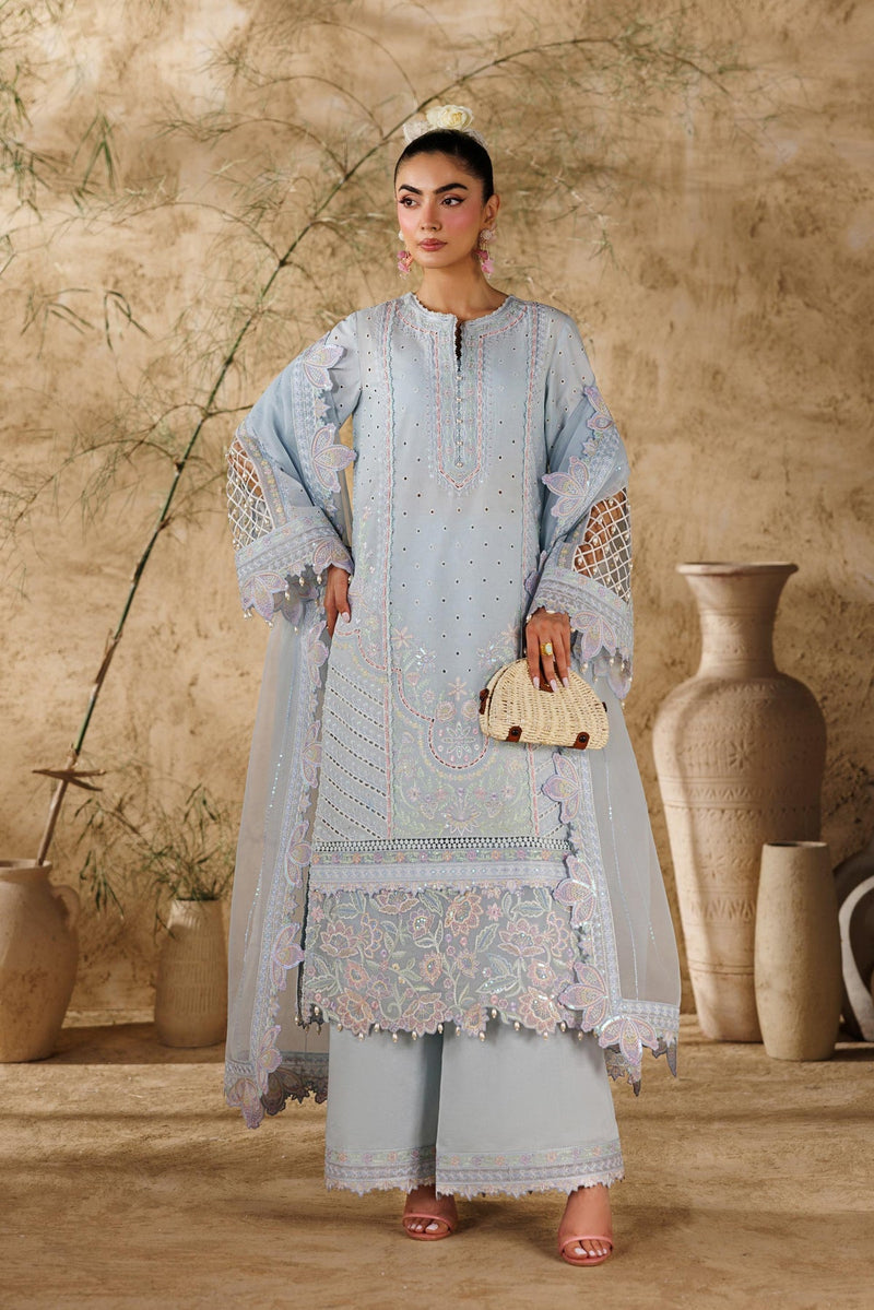 Akbar Aslam | Elea Lawn 26 | Saffron by Akbar Aslam - Designer Dress  - Type : Ladies Clothes - Available at Libayah - 100% Original 