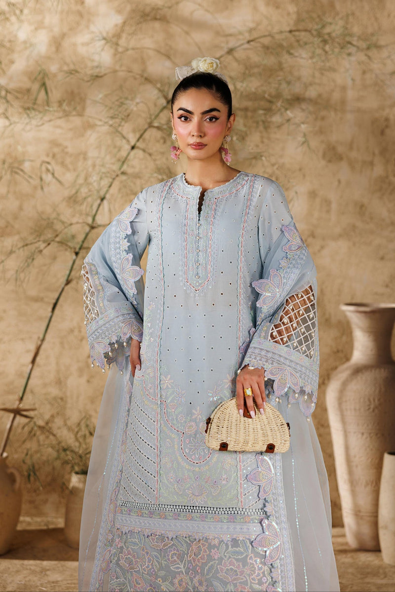 Akbar Aslam | Elea Lawn 26 | Saffron by Akbar Aslam - Designer Dress  - Type : Ladies Clothes - Available at Libayah - 100% Original 