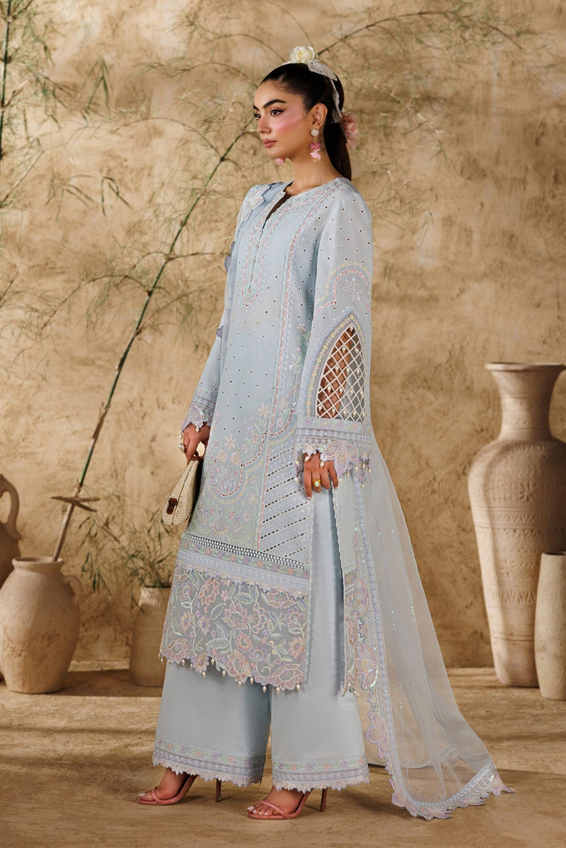 Akbar Aslam | Elea Lawn 26 | Saffron by Akbar Aslam - Designer Dress  - Type : Ladies Clothes - Available at Libayah - 100% Original 