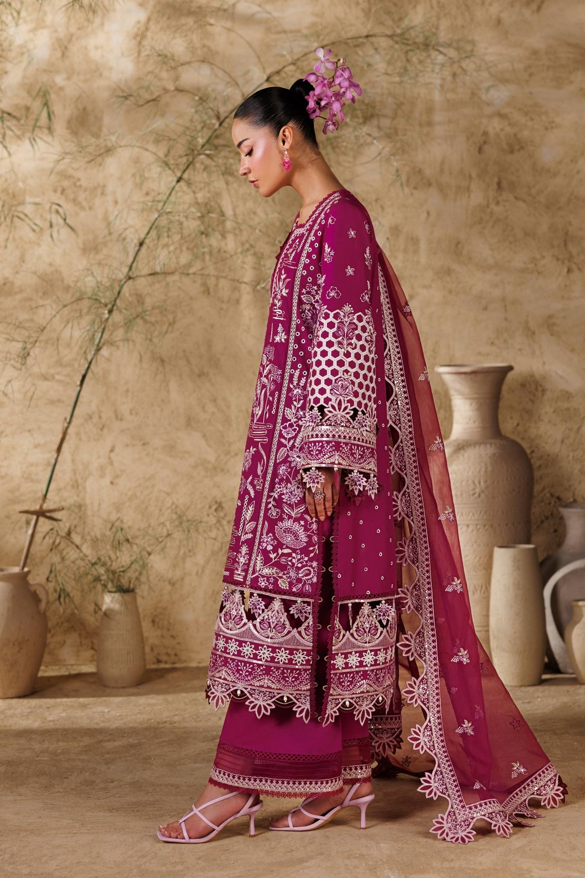 Akbar Aslam | Elea Lawn 26 | Poise by Akbar Aslam - Designer Dress  - Type : Ladies Clothes - Available at Libayah - 100% Original 