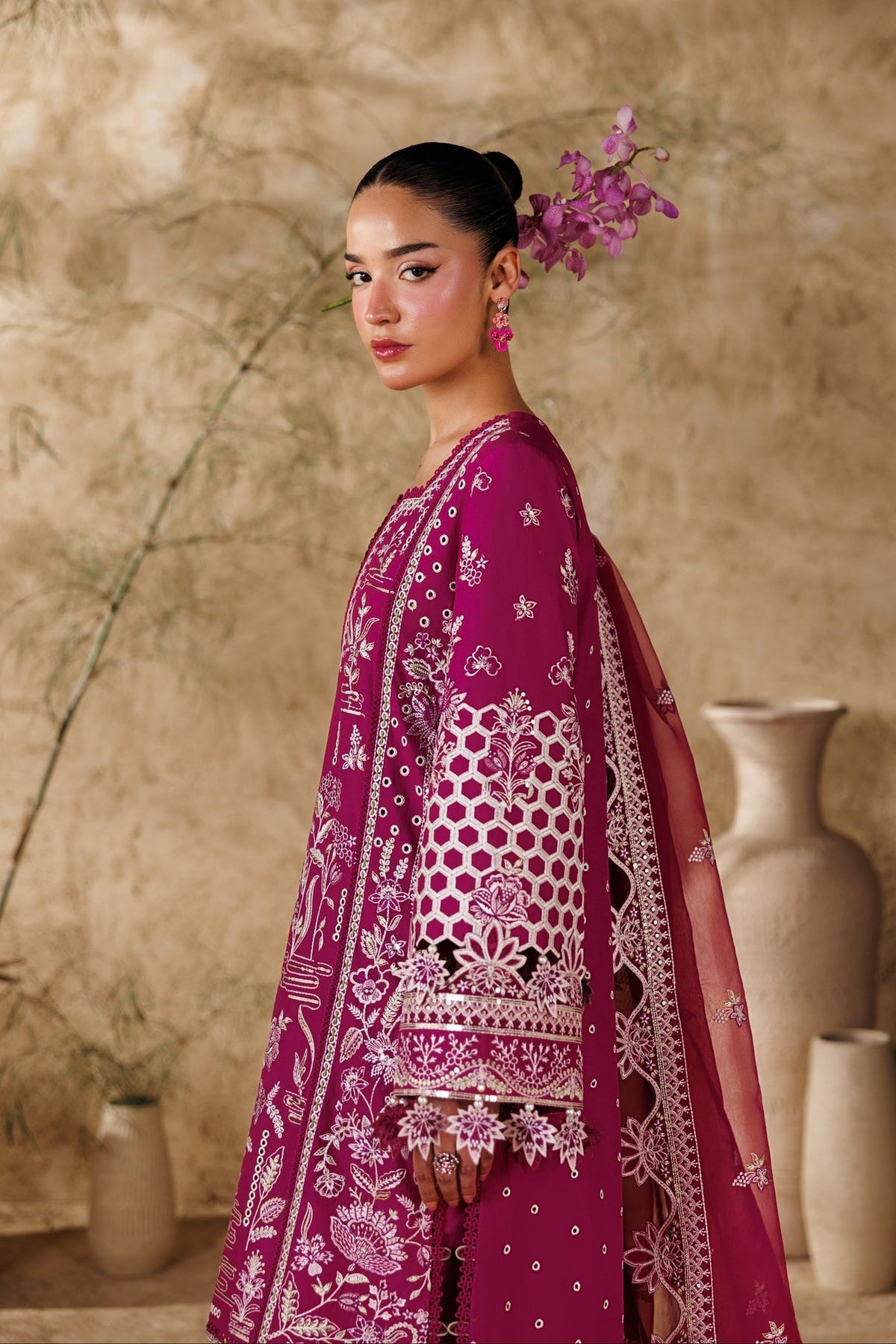 Akbar Aslam | Elea Lawn 26 | Poise by Akbar Aslam - Designer Dress  - Type : Ladies Clothes - Available at Libayah - 100% Original 