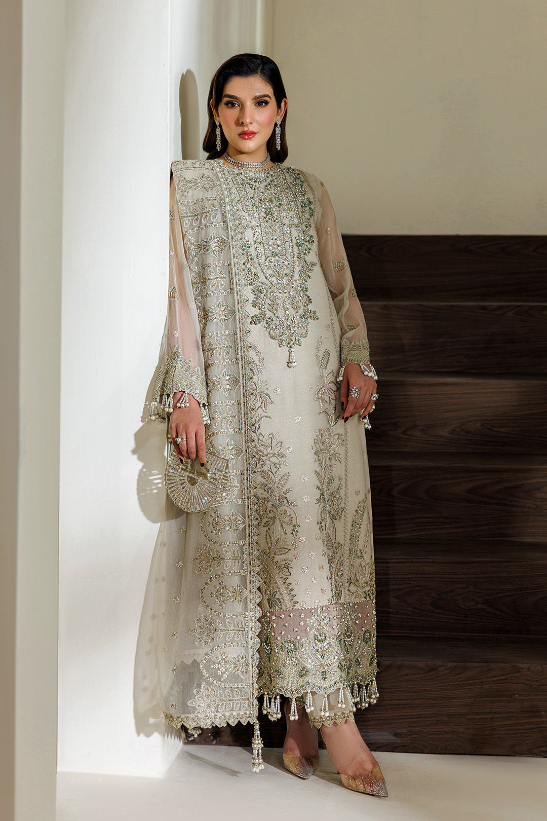 Alizeh | Aymal Luxury Bamber Chiffon | AF-BHM-4074-Navya by Alizeh - Designer Dress  - Type : Ladies Clothes - Available at Libayah - 100% Original 