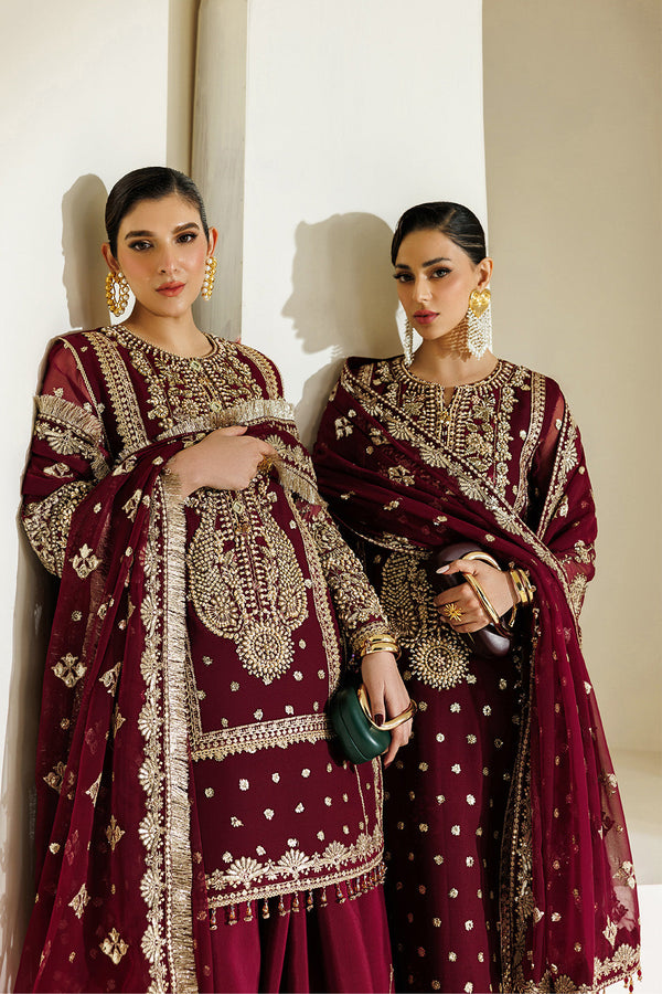 Alizeh | Aymal Luxury Bamber Chiffon | AF-BHM-4071-Lira by Alizeh - Designer Dress  - Type : Ladies Clothes - Available at Libayah - 100% Original 
