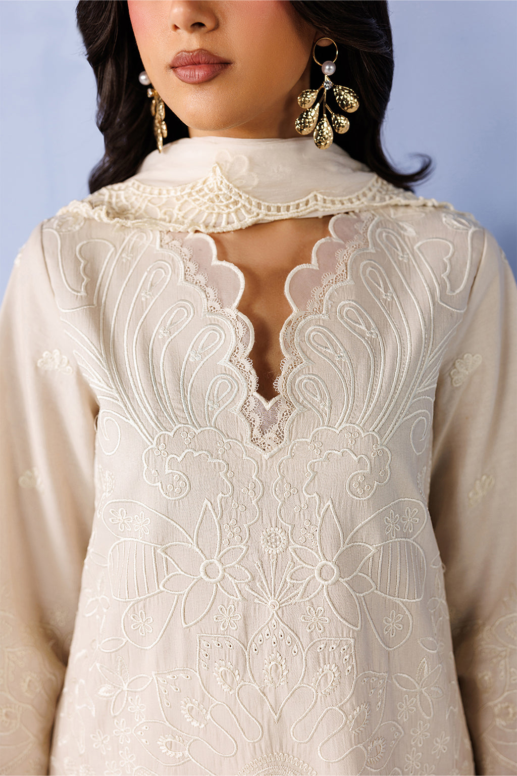 Afrozeh | Basic Pret 26 RTW | NACRE by Afrozeh - Designer Dress  - Type : Ladies Clothes - Available at Libayah - 100% Original 
