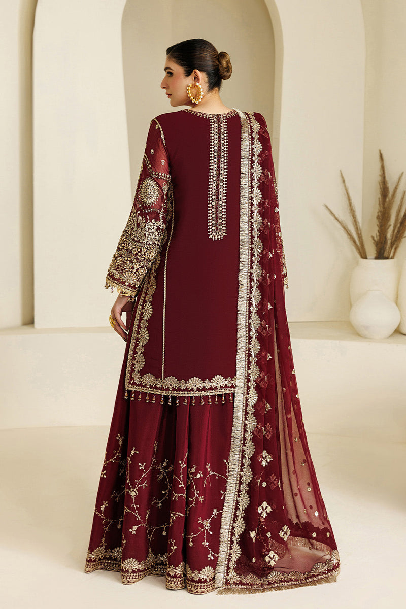 Alizeh | Aymal Luxury Bamber Chiffon | AF-BHM-4071-Lira by Alizeh - Designer Dress  - Type : Ladies Clothes - Available at Libayah - 100% Original 