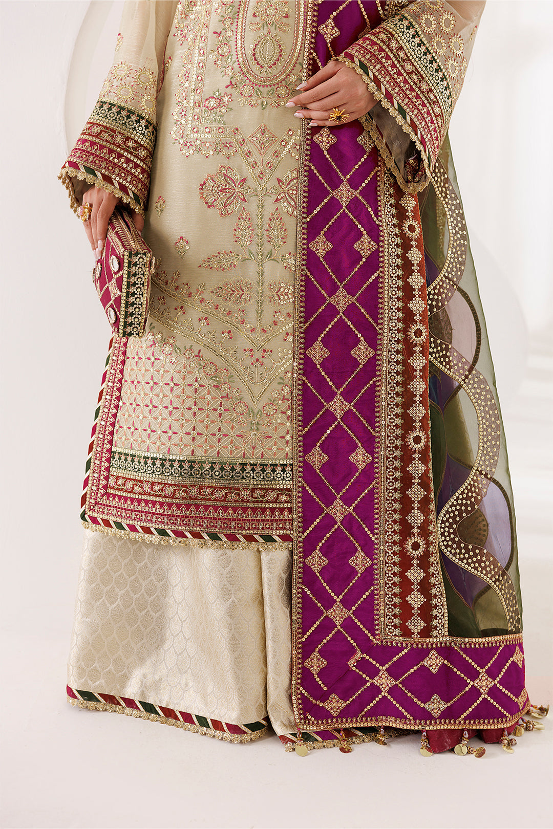Alizeh | La Ruhe Formals | AF-CH-2264-Cew by Alizeh - Designer Dress  - Type : Ladies Clothes - Available at Libayah - 100% Original 