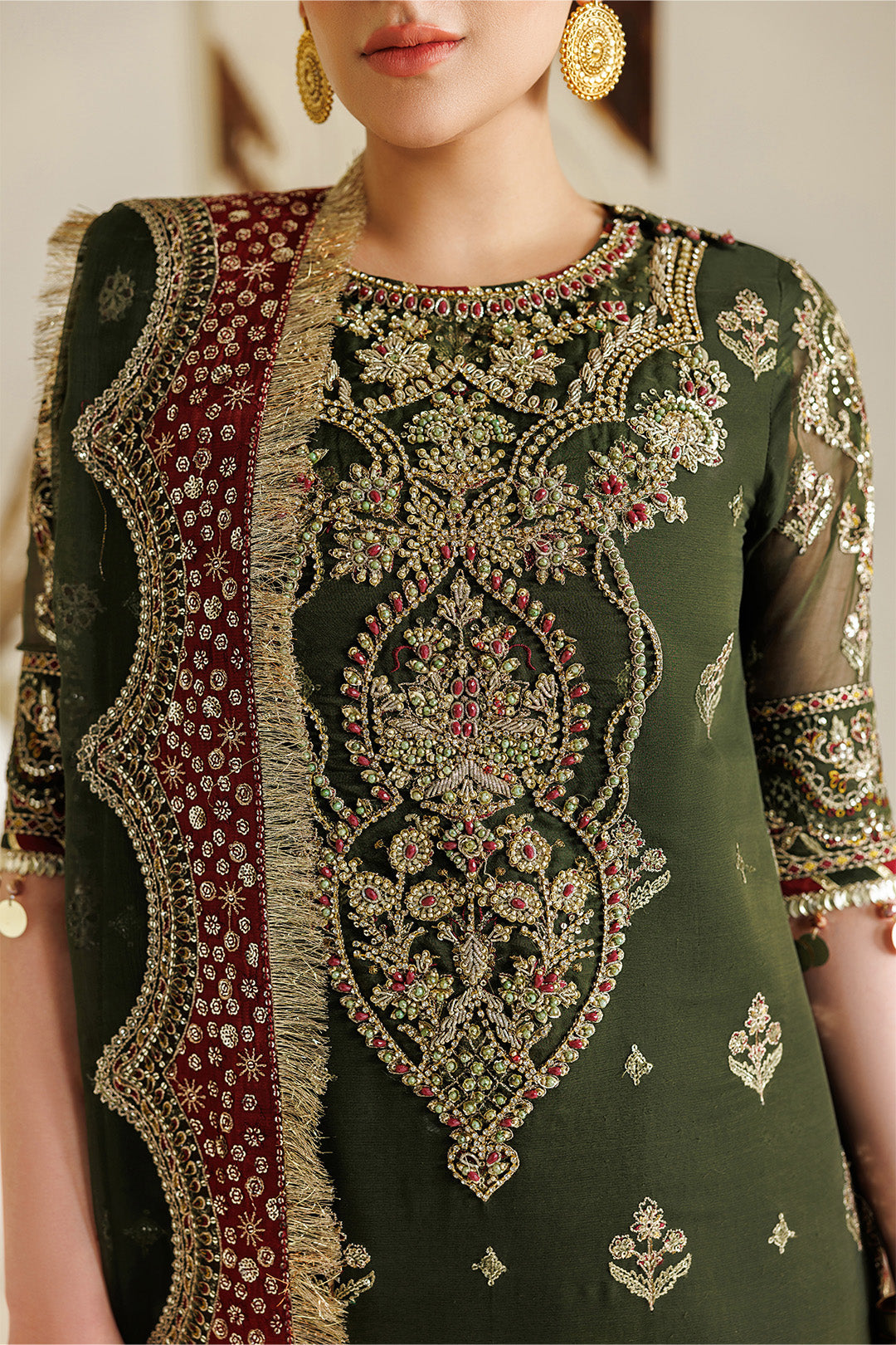 Alizeh | Aymal Luxury Bamber Chiffon | AF-BHM-4075-Hyan by Alizeh - Designer Dress  - Type : Ladies Clothes - Available at Libayah - 100% Original 