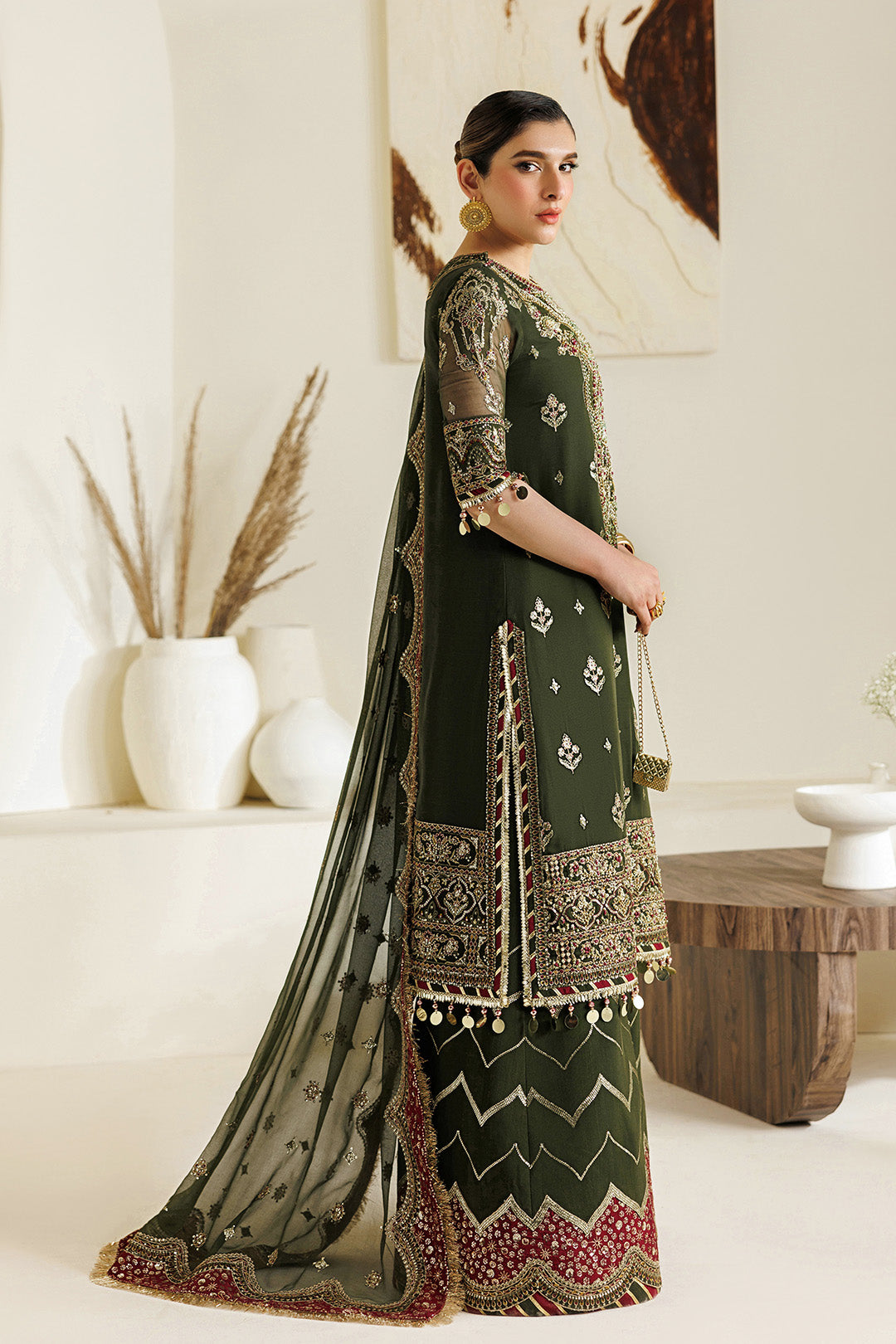 Alizeh | Aymal Luxury Bamber Chiffon | AF-BHM-4075-Hyan by Alizeh - Designer Dress  - Type : Ladies Clothes - Available at Libayah - 100% Original 