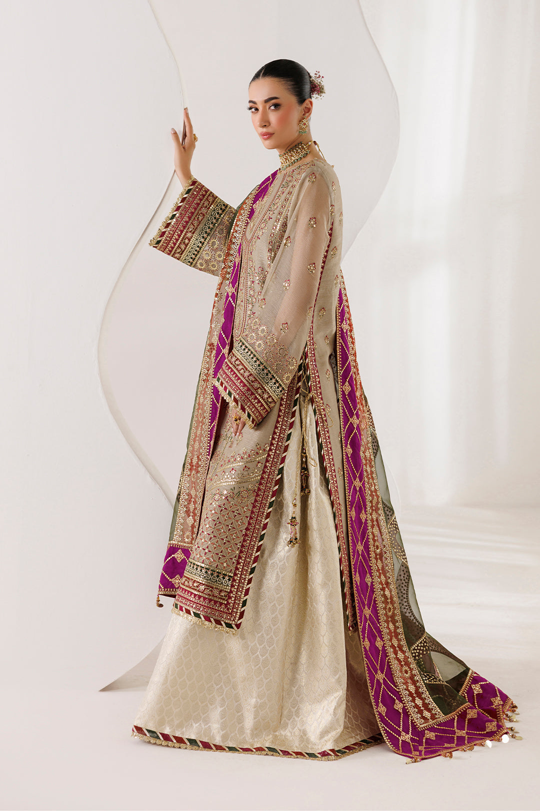 Alizeh | La Ruhe Formals | AF-CH-2264-Cew by Alizeh - Designer Dress  - Type : Ladies Clothes - Available at Libayah - 100% Original 