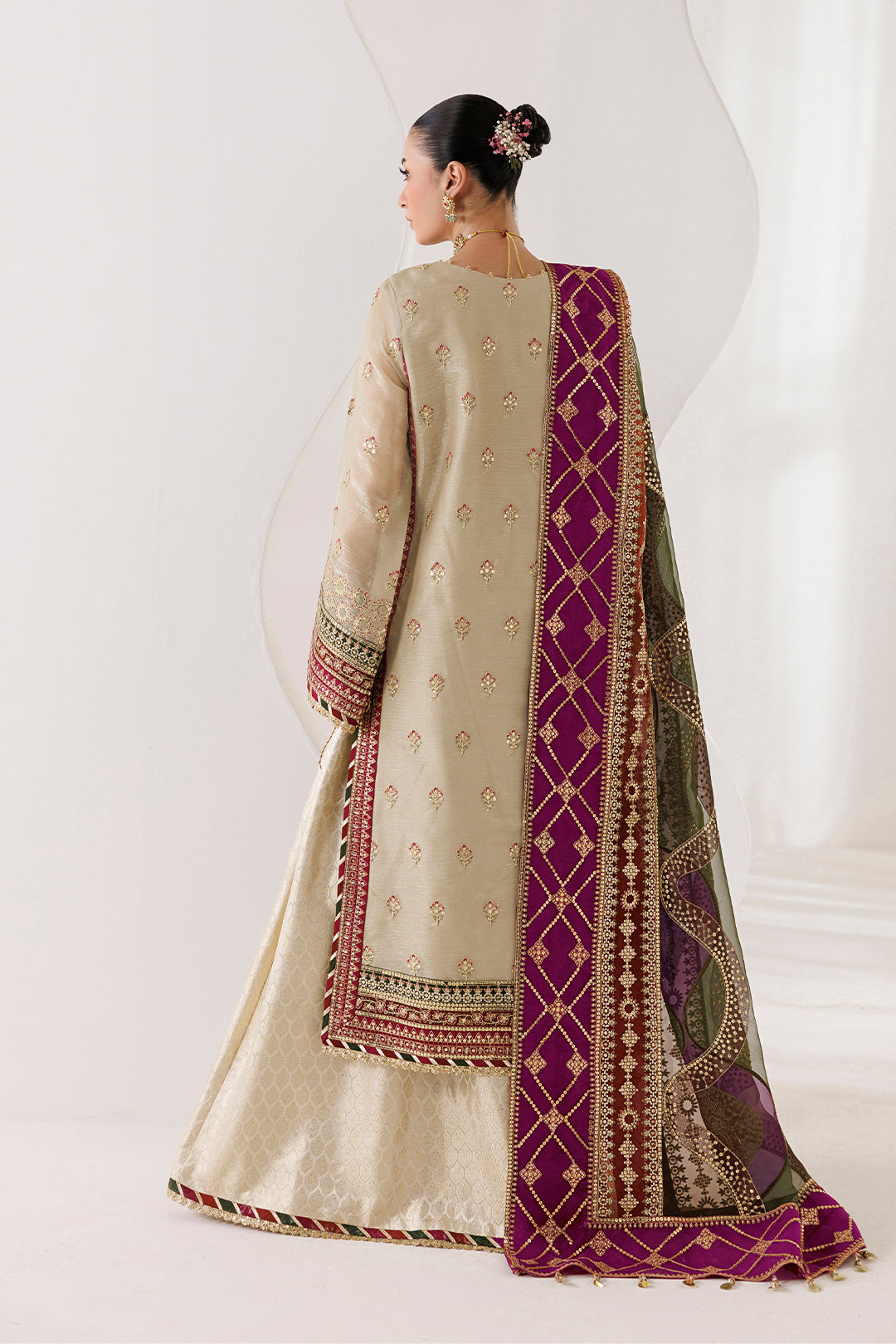 Alizeh | La Ruhe Formals | AF-CH-2264-Cew by Alizeh - Designer Dress  - Type : Ladies Clothes - Available at Libayah - 100% Original 