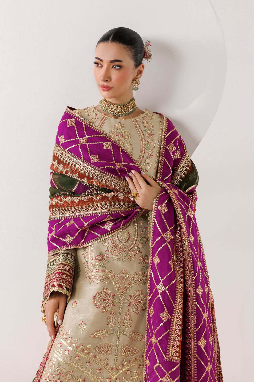 Alizeh | La Ruhe Formals | AF-CH-2264-Cew by Alizeh - Designer Dress  - Type : Ladies Clothes - Available at Libayah - 100% Original 