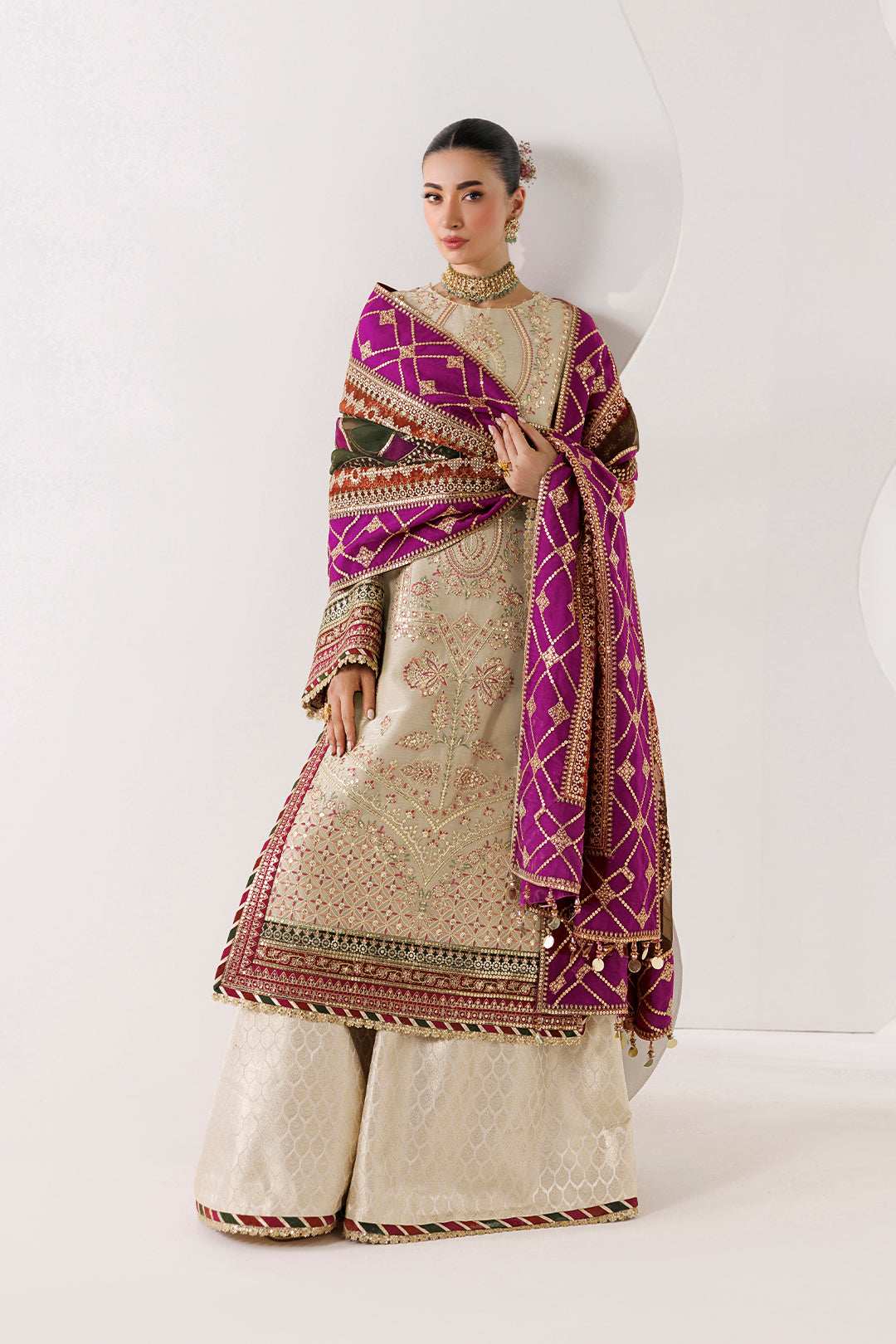 Alizeh | La Ruhe Formals | AF-CH-2264-Cew by Alizeh - Designer Dress  - Type : Ladies Clothes - Available at Libayah - 100% Original 