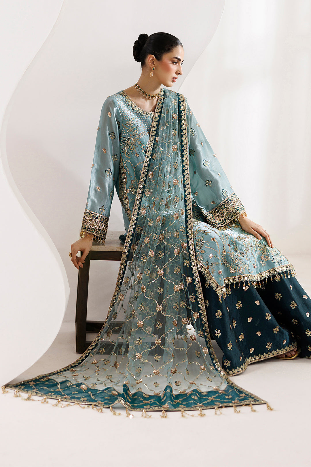 Alizeh | La Ruhe Formals | AF-CH-2266-Scotch by Alizeh - Designer Dress  - Type : Ladies Clothes - Available at Libayah - 100% Original 