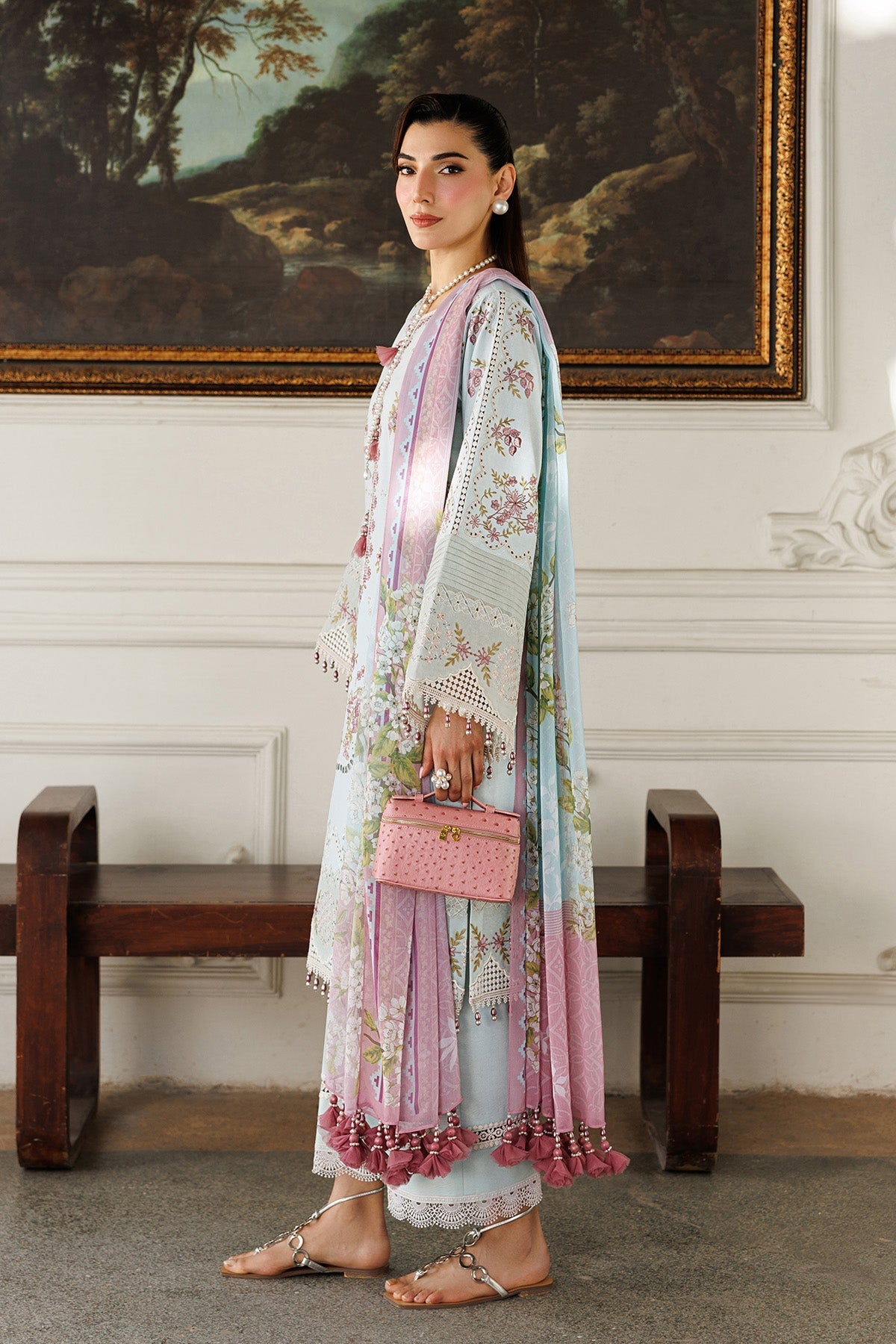 Alizeh | Eid Festive Lawn | AF-EL-7050-Sabrina - Designer Dress - Type : Ladies Clothes - Available at Libayah - 100% Original