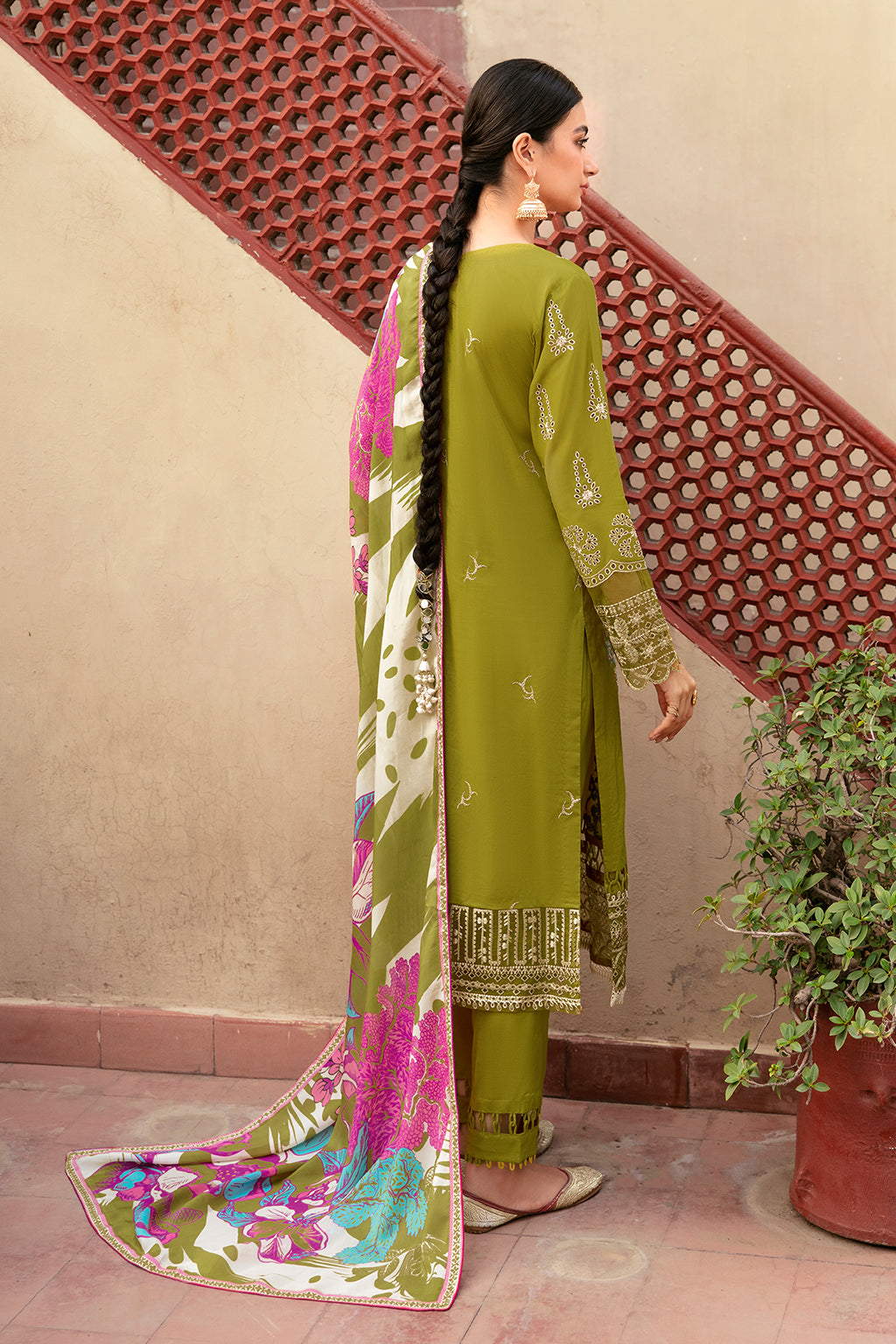 Ramsha | Luxury Lawn 24 | L-807 by Ramsha - Designer Dress - Type: Ladies Clothes - Available at Libayah - 100% Original