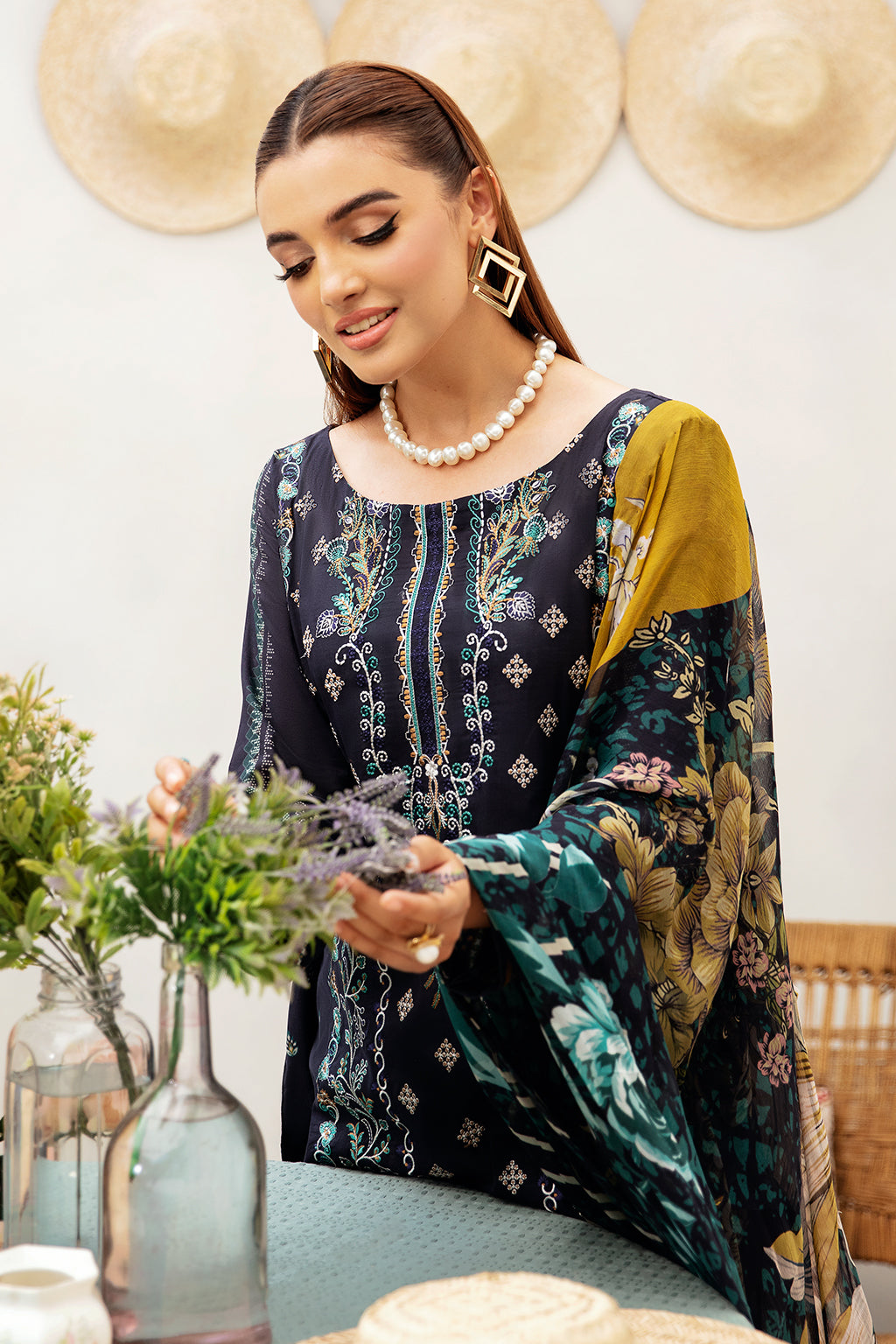 Ramsha | Luxury Lawn 24 | L-1207 by Ramsha - Designer Dress - Type: Ladies Clothes - Available at Libayah - 100% Original