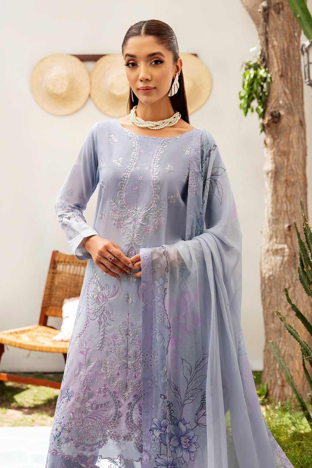 Ramsha | Luxury Lawn 24 | L-1211 by Ramsha - Designer Dress - Type: Ladies Clothes - Available at Libayah - 100% Original