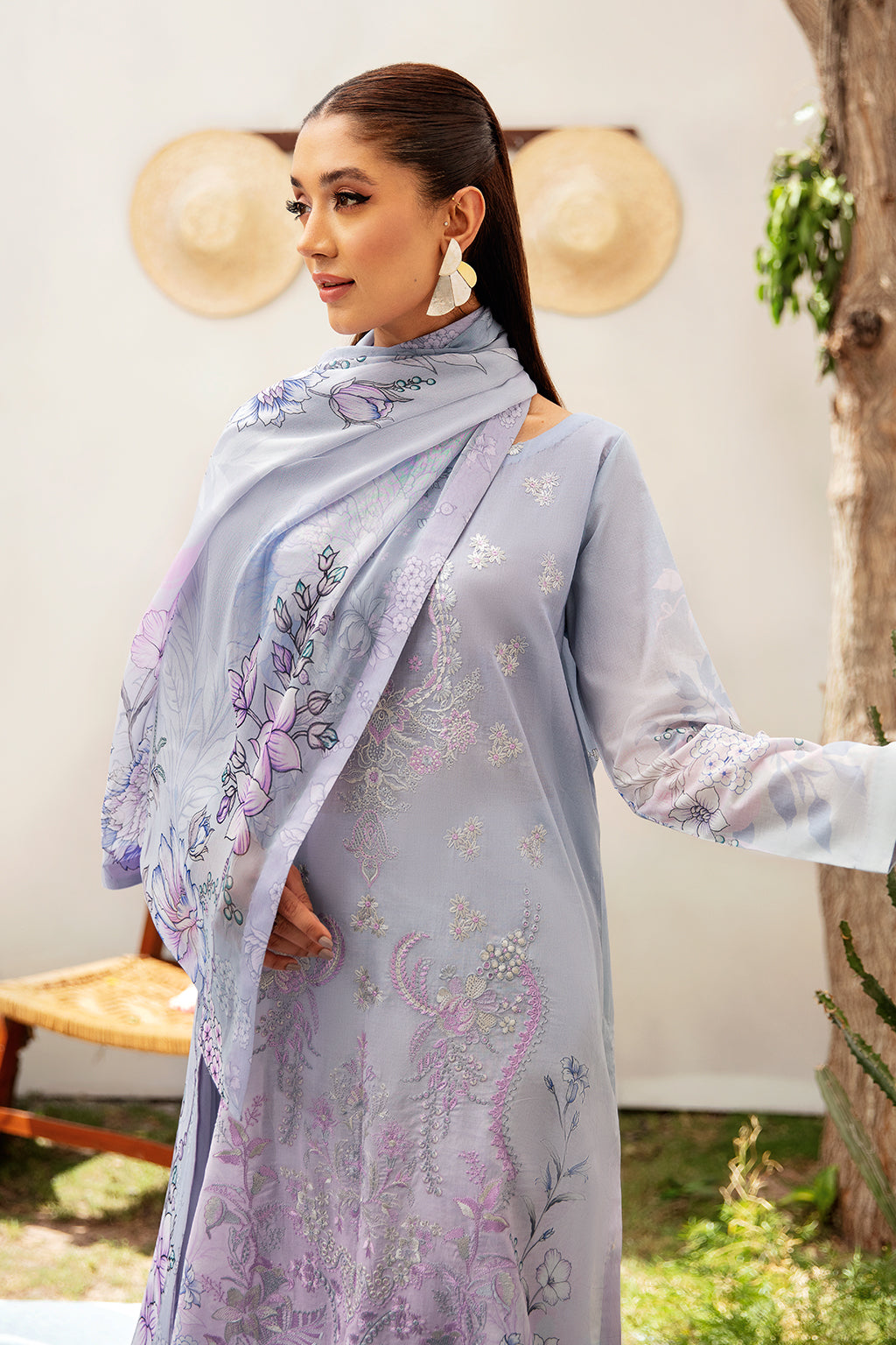 Ramsha | Luxury Lawn 24 | L-1211 by Ramsha - Designer Dress - Type: Ladies Clothes - Available at Libayah - 100% Original