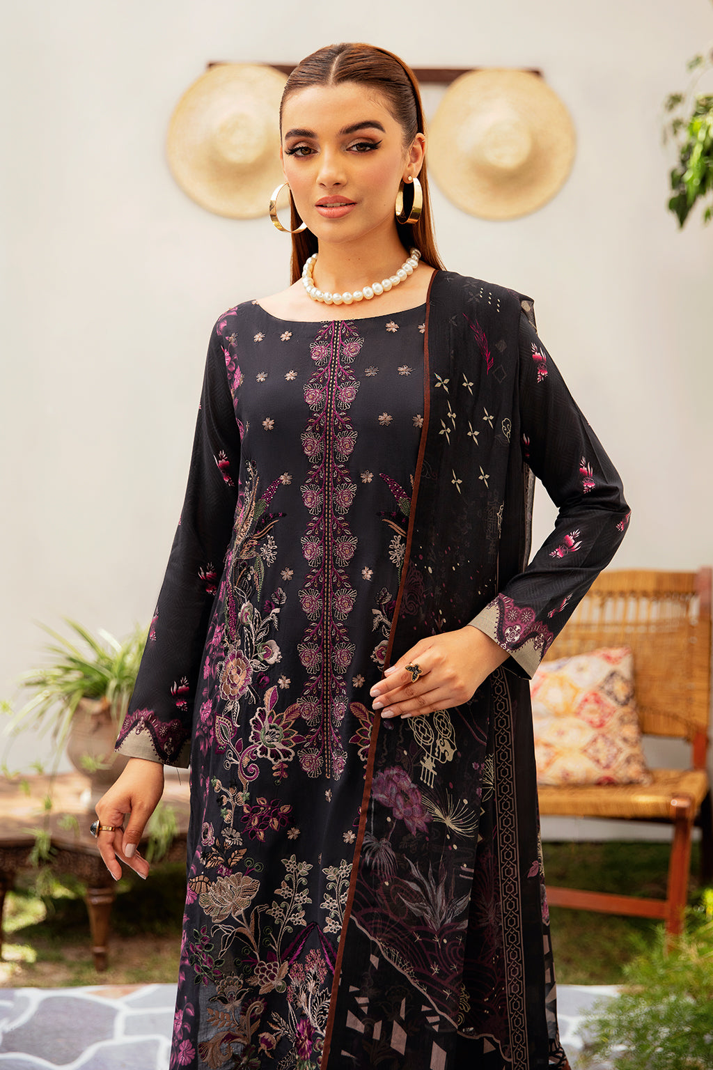 Ramsha | Luxury Lawn 24 | L-1205 by Ramsha - Designer Dress - Type: Ladies Clothes - Available at Libayah - 100% Original