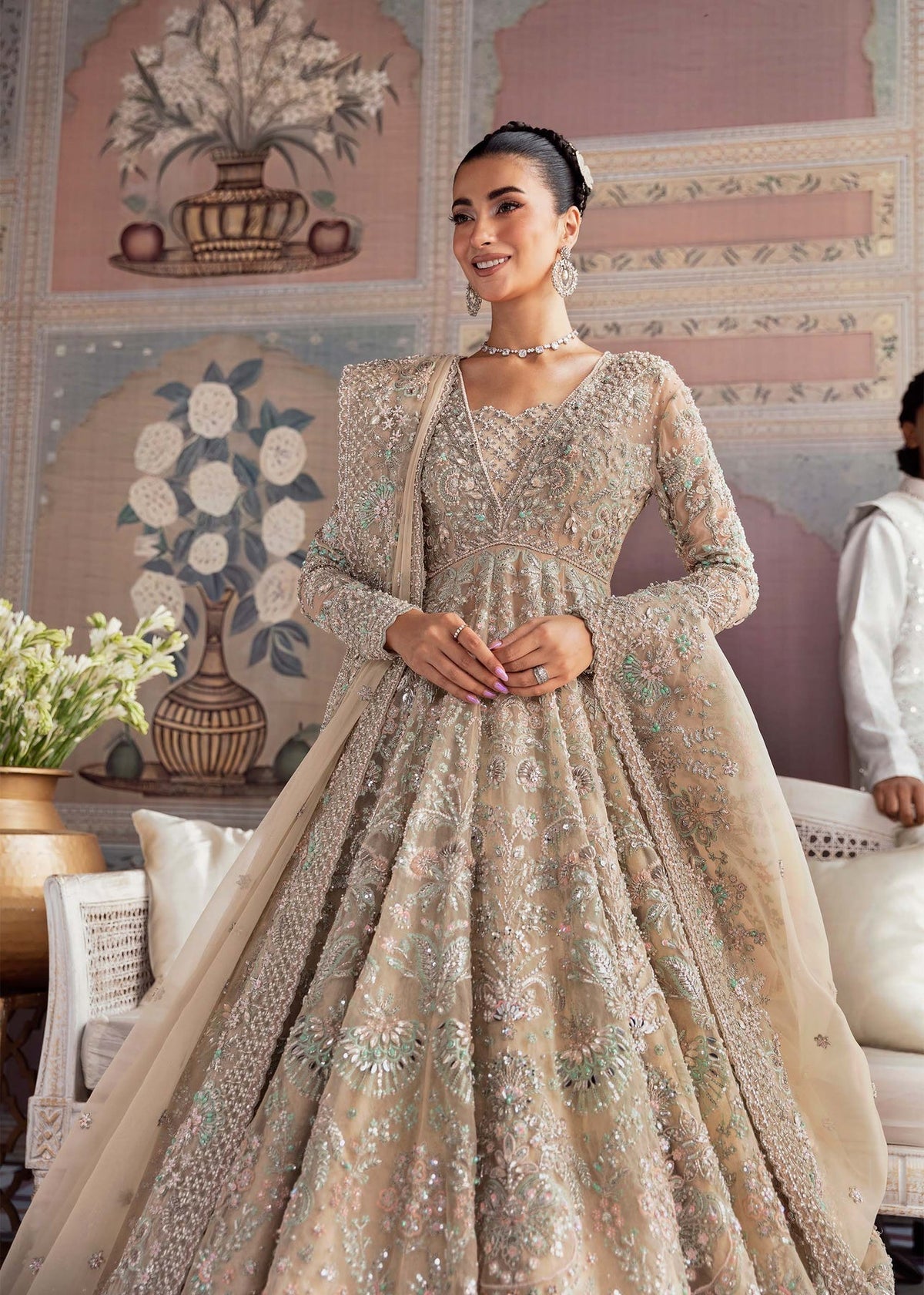 Akbar Aslam | Bridal Collection 2024 | MOONSTONE by Akbar Aslam - Designer Dress - Type: Ladies Clothes - Available at Libayah - 100% Original