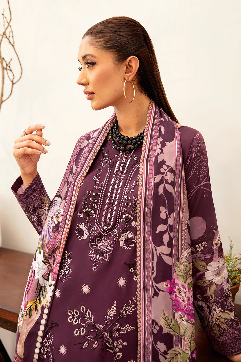 Ramsha | Luxury Lawn 24 | L-1201 by Ramsha - Designer Dress - Type: Ladies Clothes - Available at Libayah - 100% Original