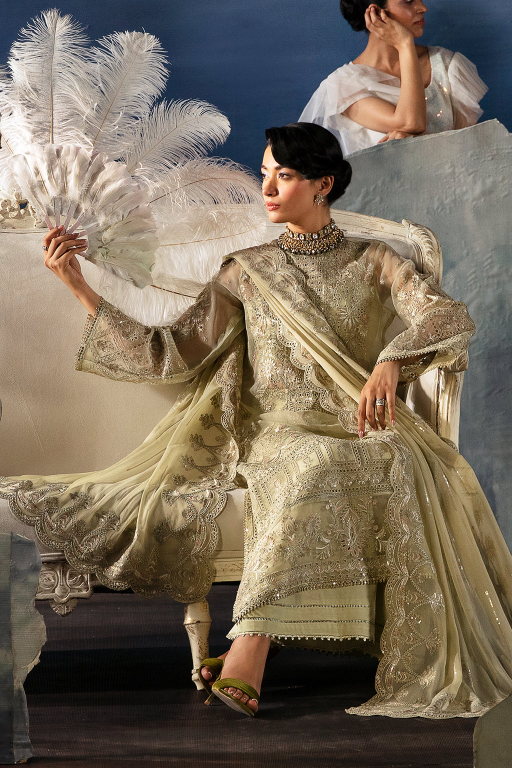 Afrozeh | La Fuchsia Festive 24 | Zelena by Afrozeh - Designer Dress - Type: Ladies Clothes - Available at Libayah - 100% Original