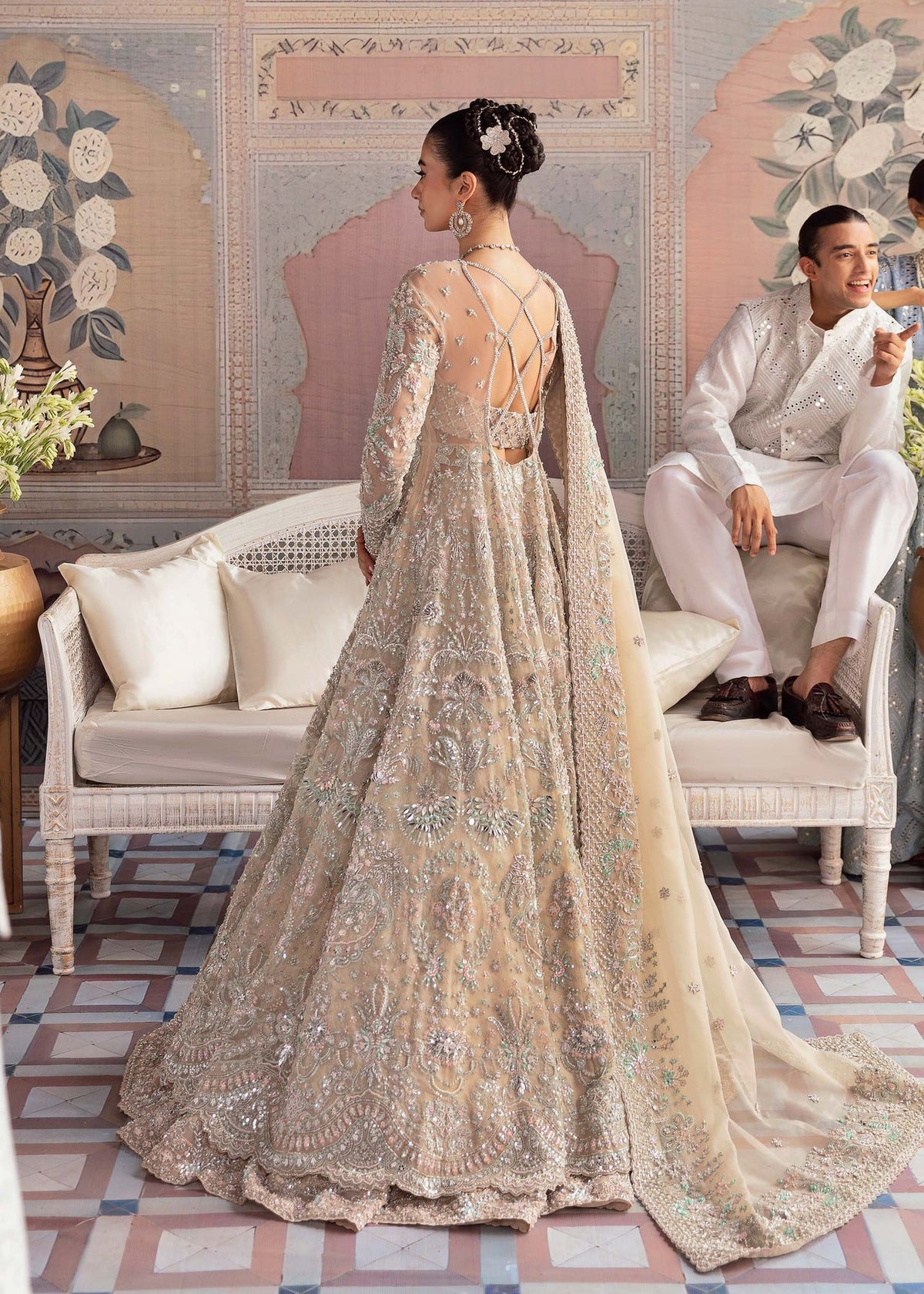 Akbar Aslam | Bridal Collection 2024 | MOONSTONE by Akbar Aslam - Designer Dress - Type: Ladies Clothes - Available at Libayah - 100% Original