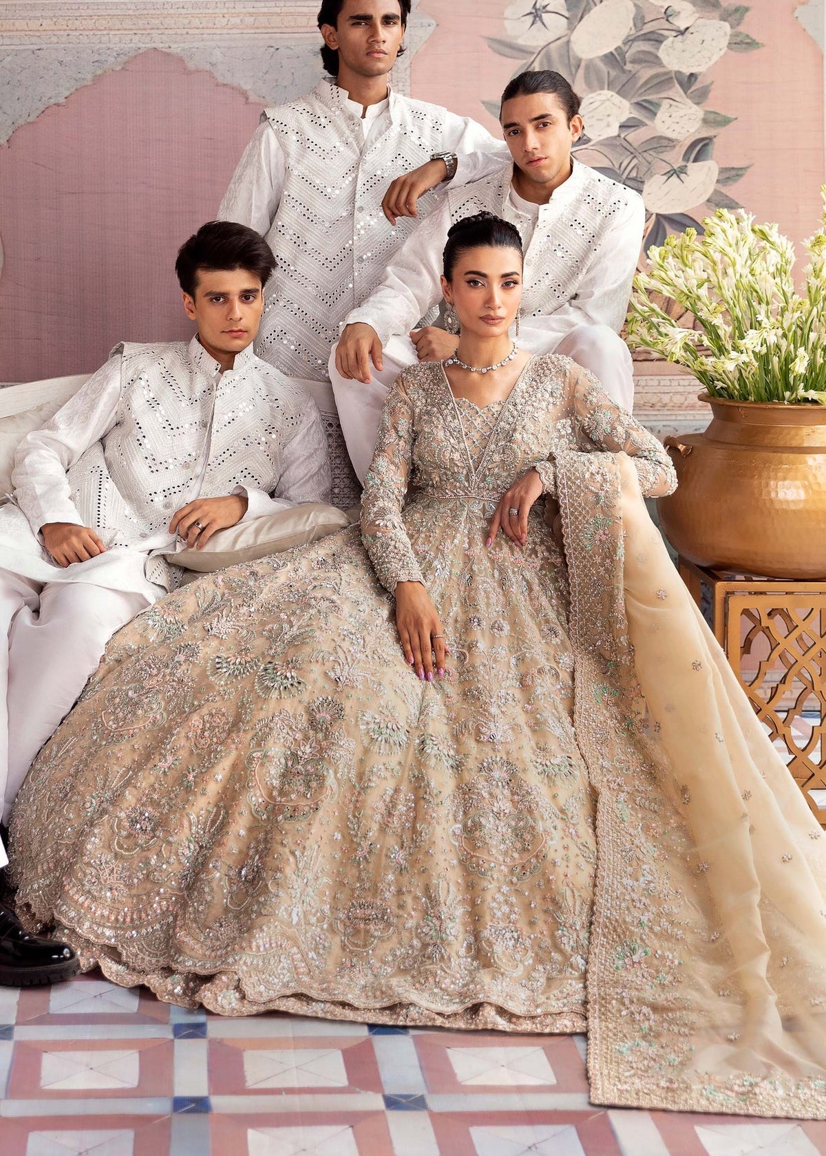 Akbar Aslam | Bridal Collection 2024 | MOONSTONE by Akbar Aslam - Designer Dress - Type: Ladies Clothes - Available at Libayah - 100% Original