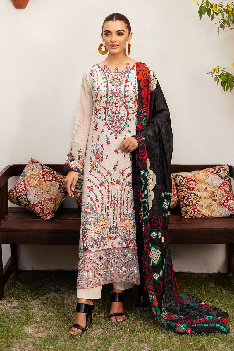 Ramsha | Luxury Lawn 24 | L-1208 by Ramsha - Designer Dress - Type: Ladies Clothes - Available at Libayah - 100% Original