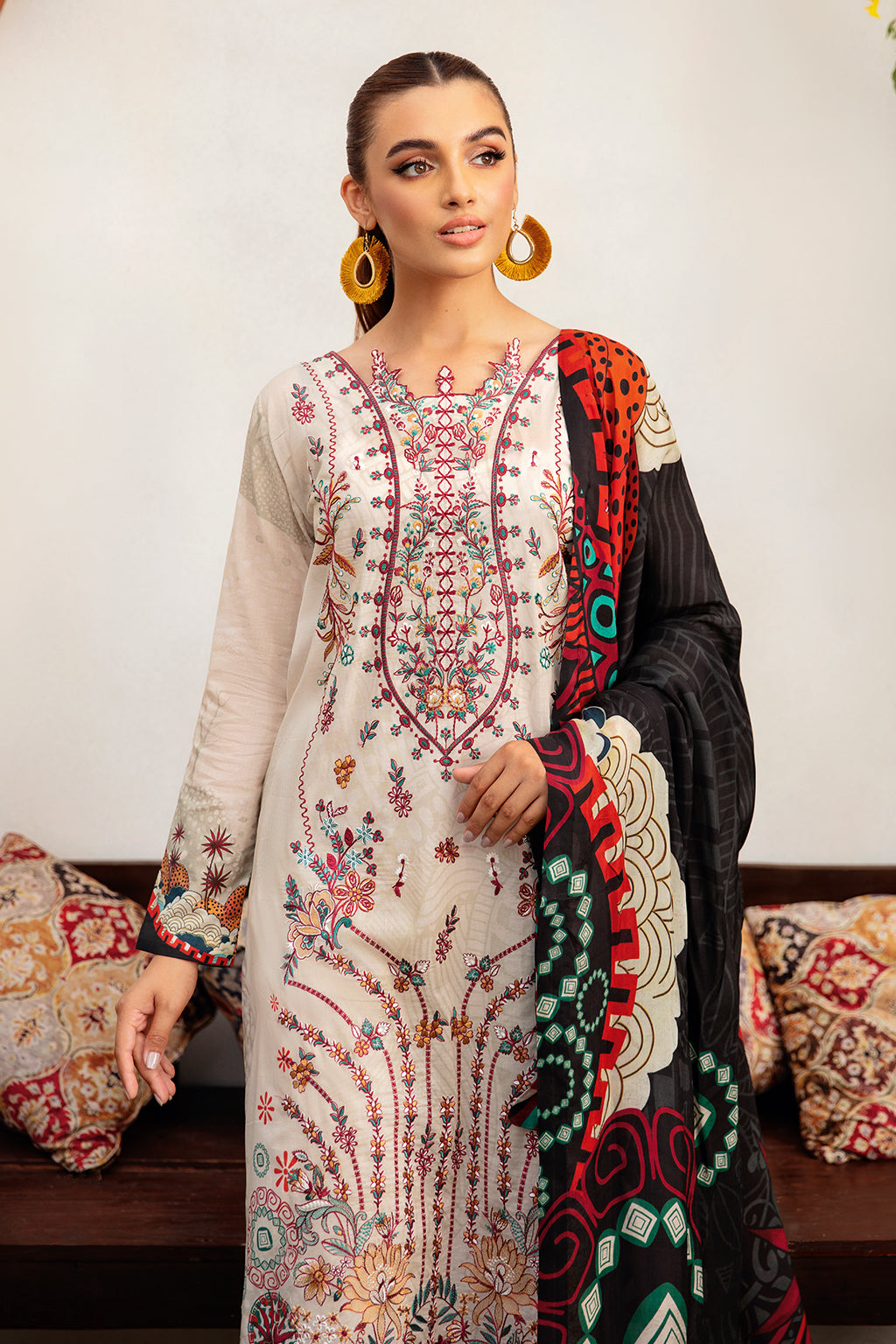 Ramsha | Luxury Lawn 24 | L-1208 by Ramsha - Designer Dress - Type: Ladies Clothes - Available at Libayah - 100% Original