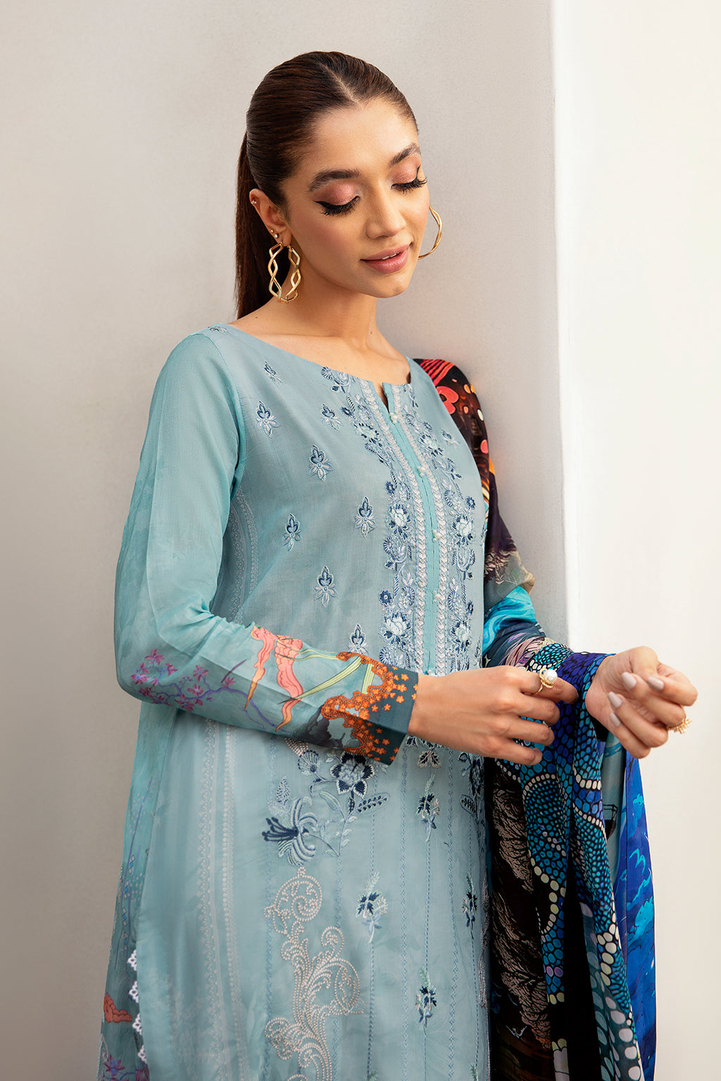 Ramsha | Luxury Lawn 24 | L-1203 by Ramsha - Designer Dress - Type: Ladies Clothes - Available at Libayah - 100% Original