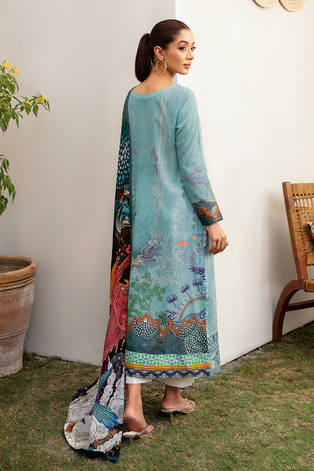 Ramsha | Luxury Lawn 24 | L-1203 by Ramsha - Designer Dress - Type: Ladies Clothes - Available at Libayah - 100% Original