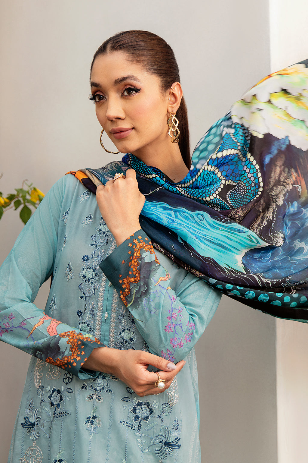 Ramsha | Luxury Lawn 24 | L-1203 by Ramsha - Designer Dress - Type: Ladies Clothes - Available at Libayah - 100% Original