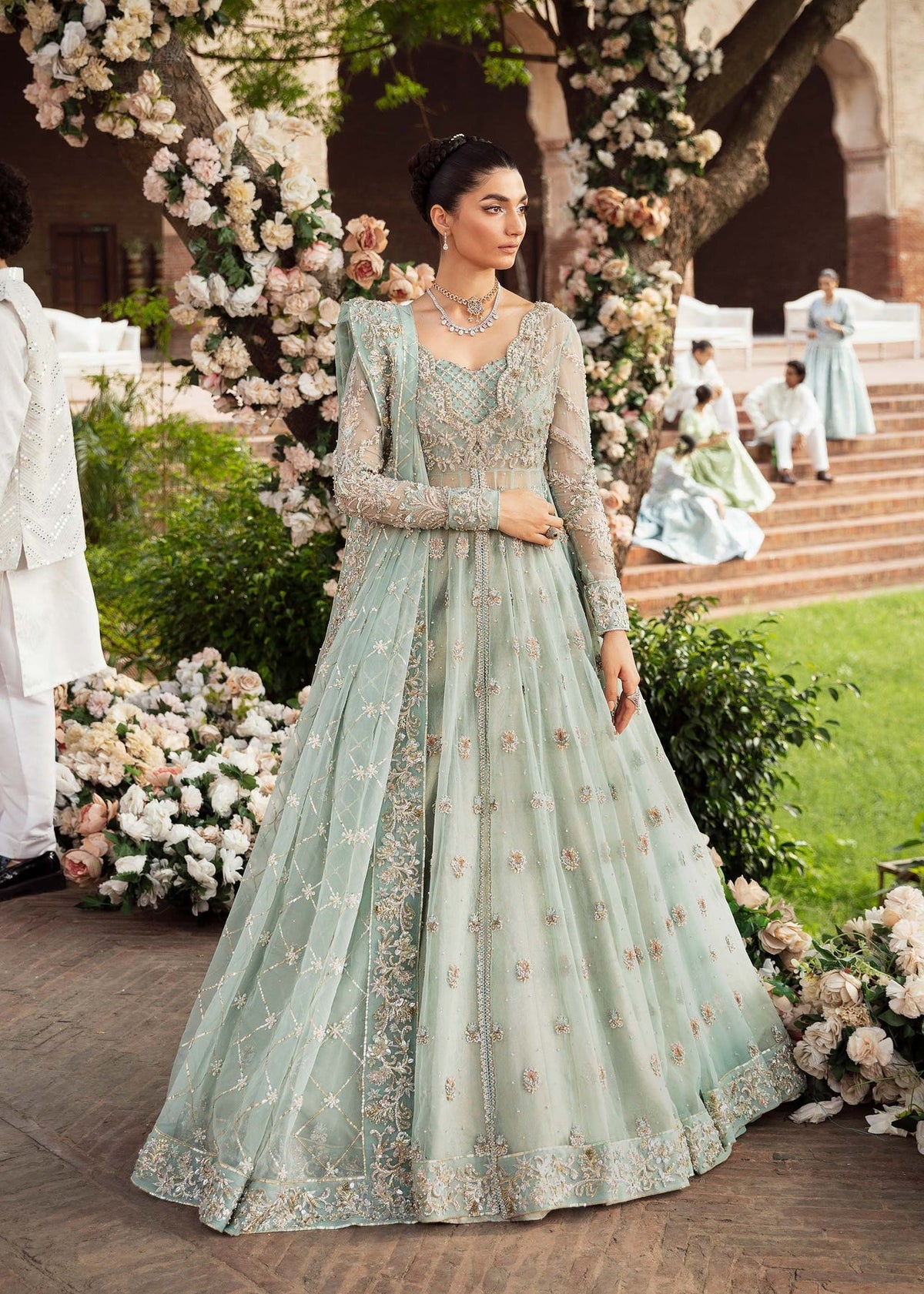 Akbar Aslam | Bridal Collection 2024 | CASCADE by Akbar Aslam - Designer Dress - Type: Ladies Clothes - Available at Libayah - 100% Original