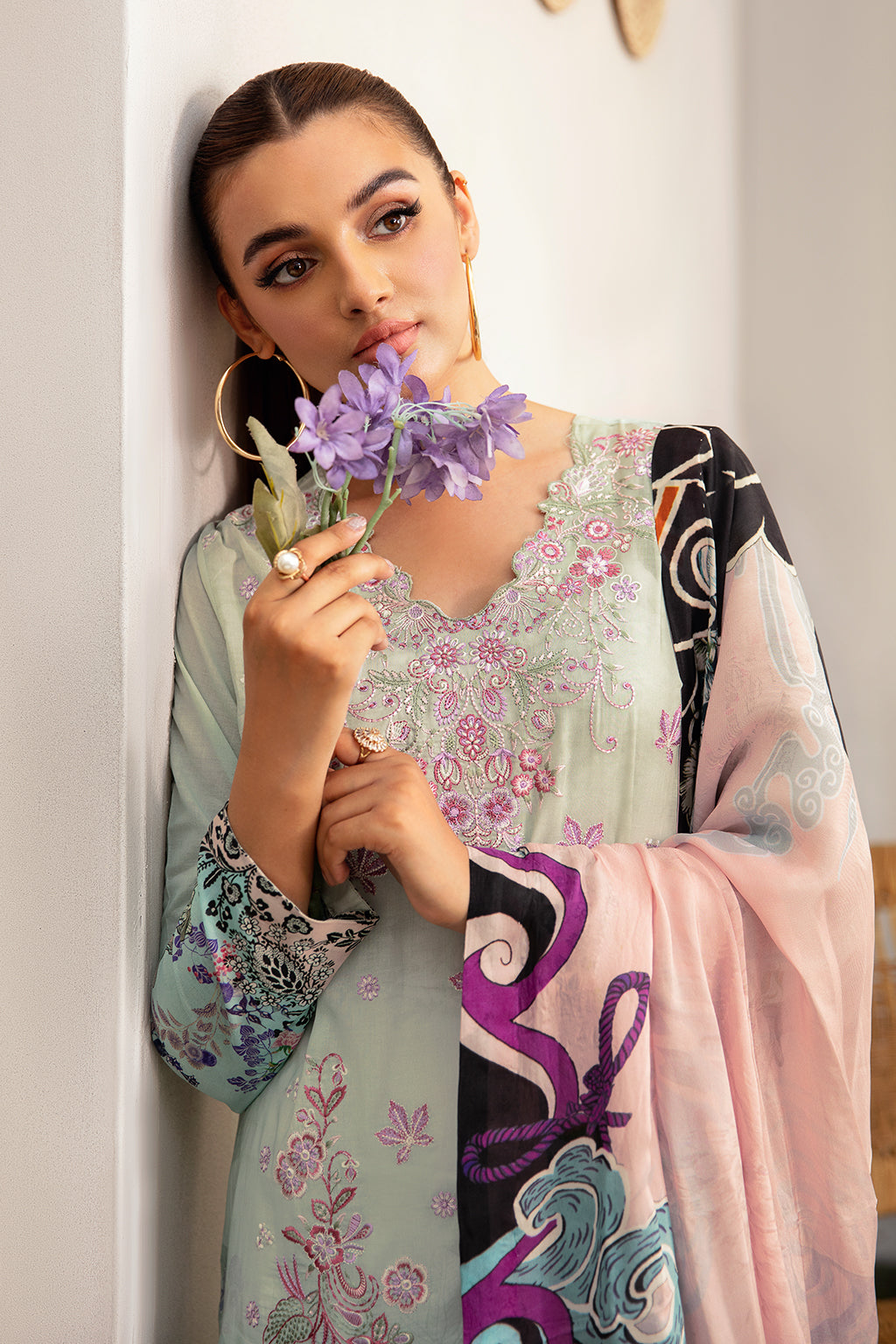 Ramsha | Luxury Lawn 24 | L-1206 by Ramsha - Designer Dress - Type: Ladies Clothes - Available at Libayah - 100% Original