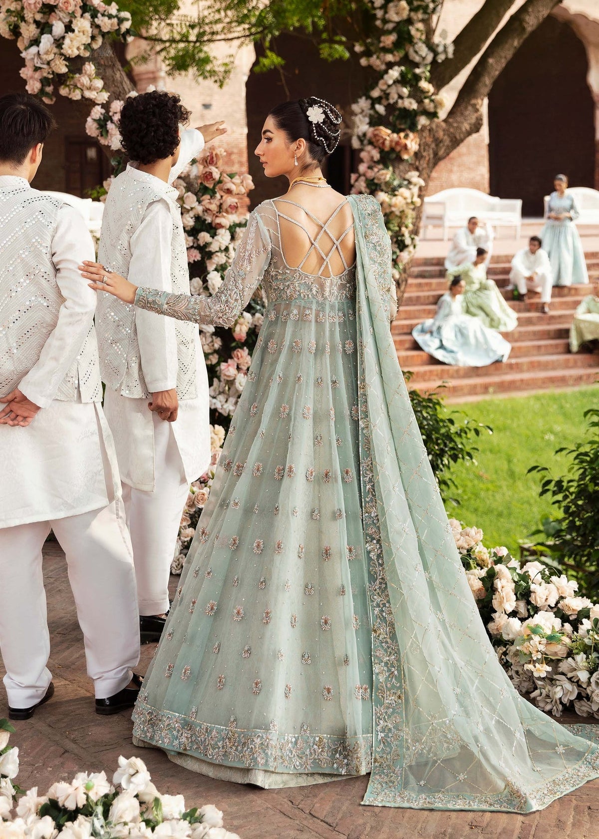 Akbar Aslam | Bridal Collection 2024 | CASCADE by Akbar Aslam - Designer Dress - Type: Ladies Clothes - Available at Libayah - 100% Original