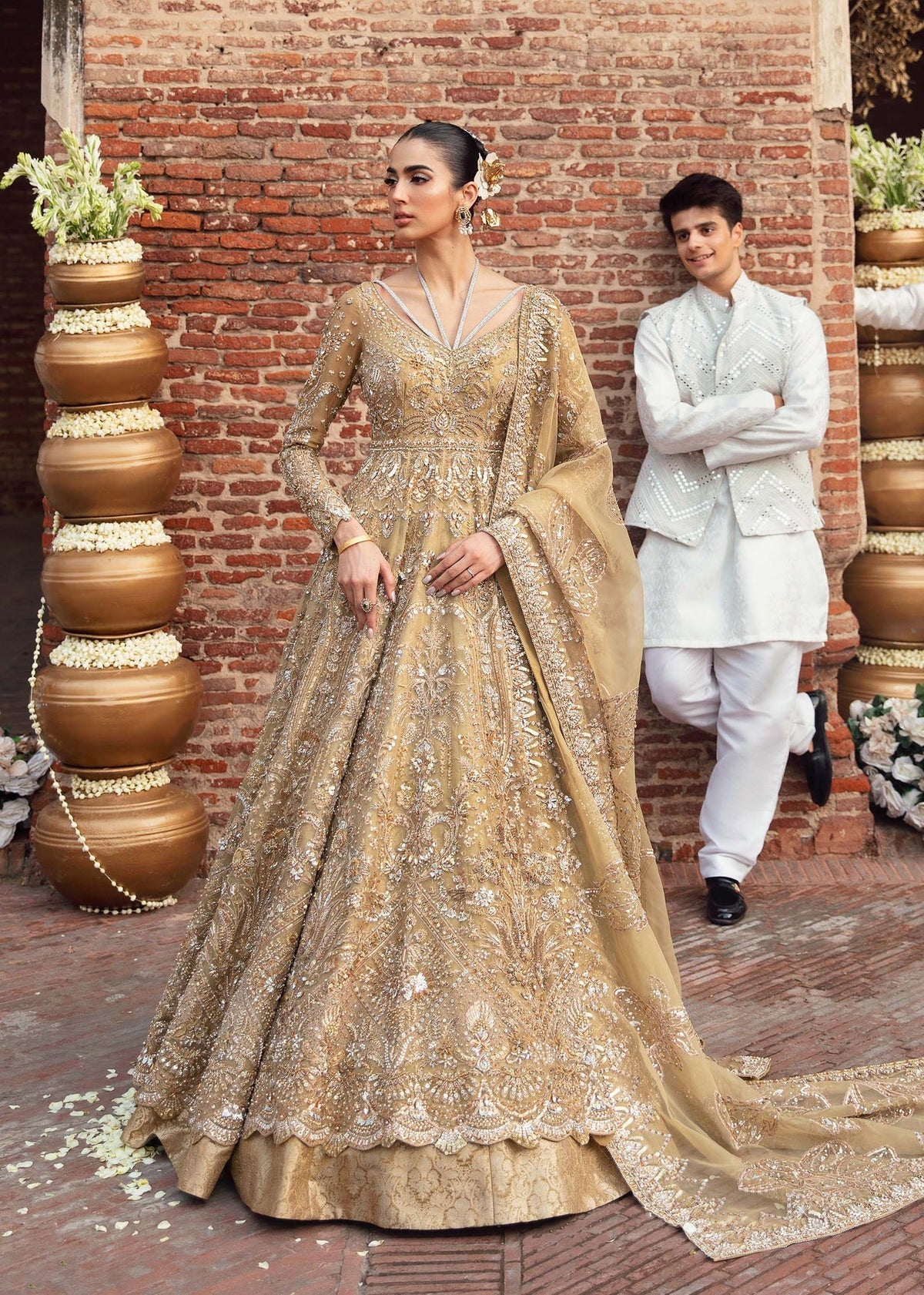 Akbar Aslam | Bridal Collection 2024 | ELYSIUM by Akbar Aslam - Designer Dress - Type: Ladies Clothes - Available at Libayah - 100% Original