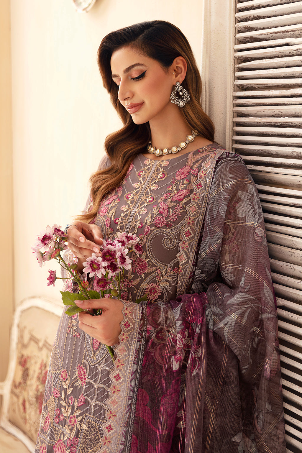 Ramsha | Chevron Chiffon Collection | A-908 by Ramsha - Designer Dress - Type: Ladies Clothes - Available at Libayah - 100% Original